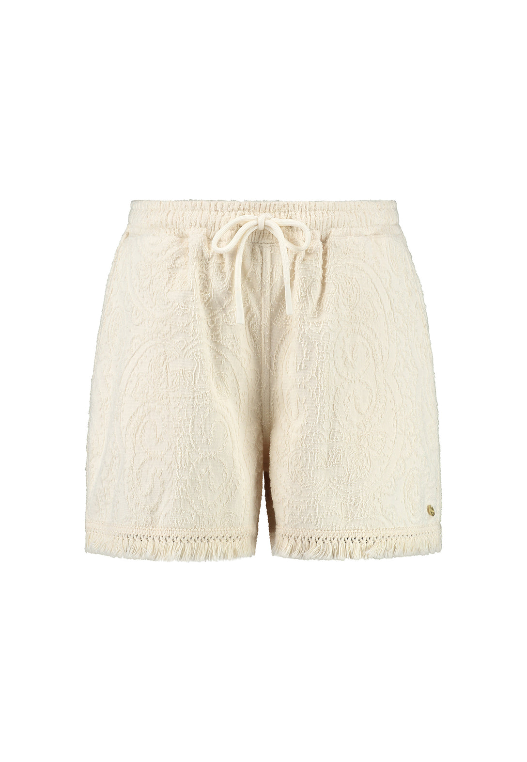 Ladies MERITH intarsia toweling shorts