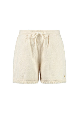Ladies MERITH intarsia toweling shorts