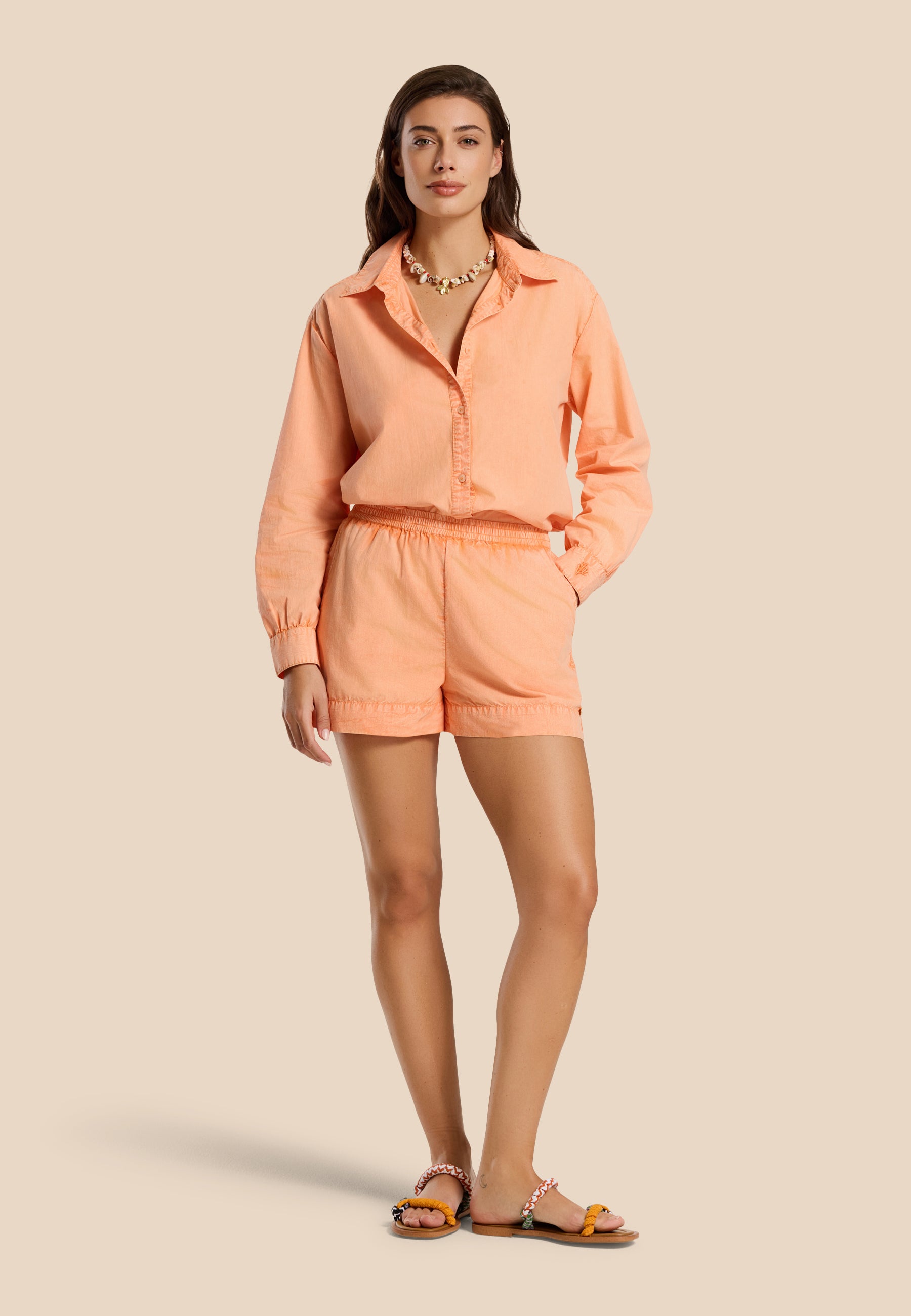 EVIE blouse | orange peach