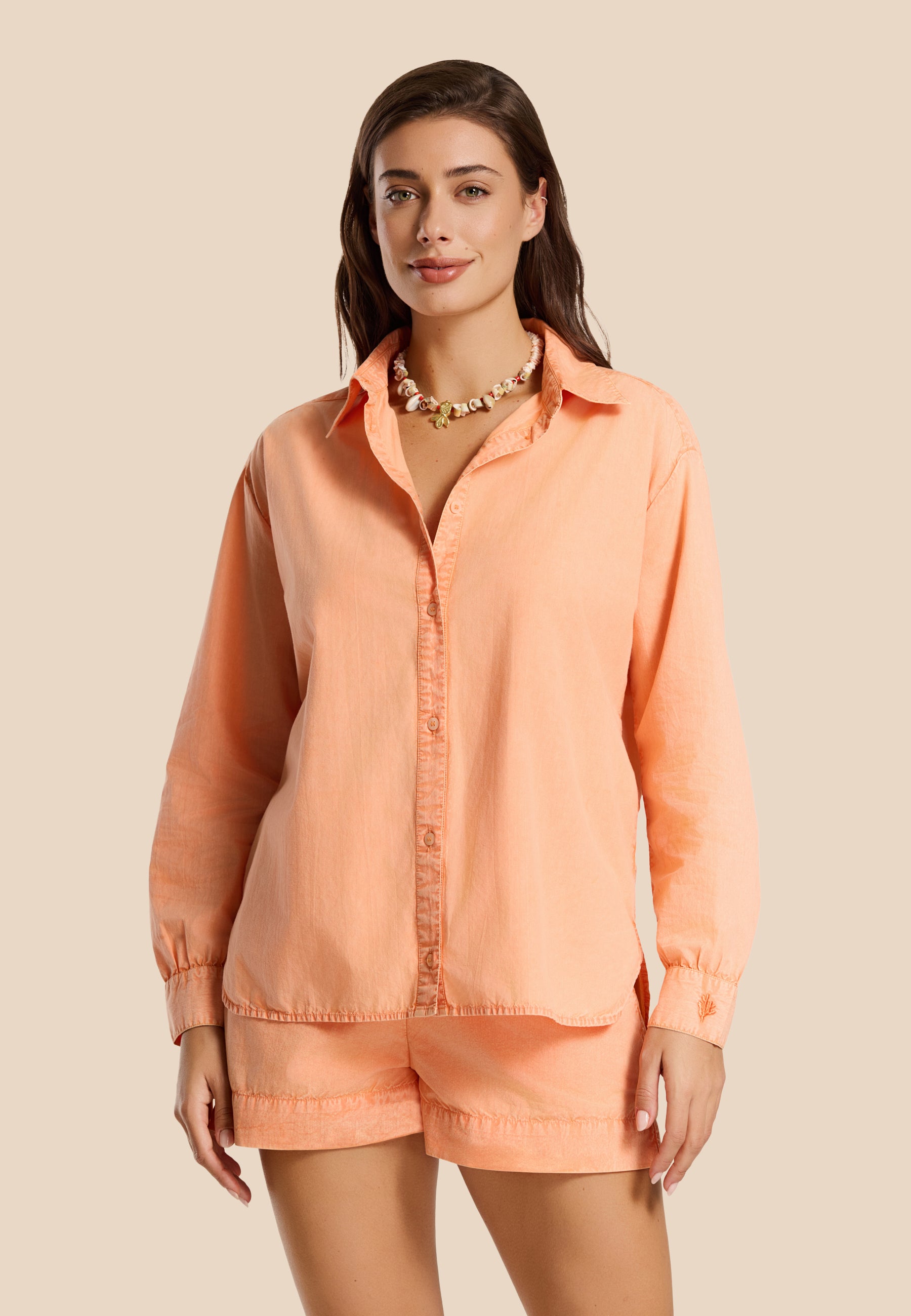 EVIE blouse | orange peach