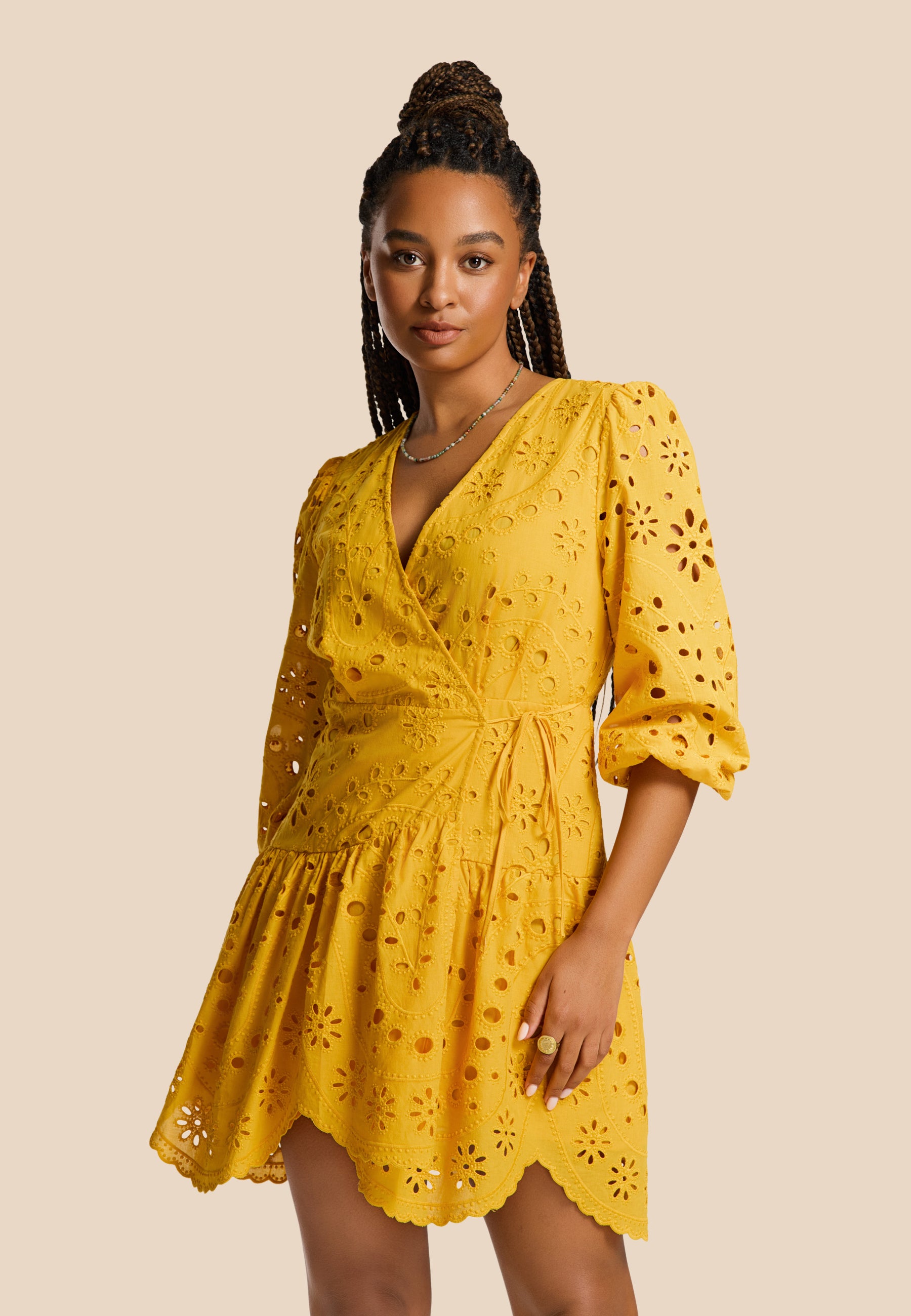 JOELLE dress paisley broderie
