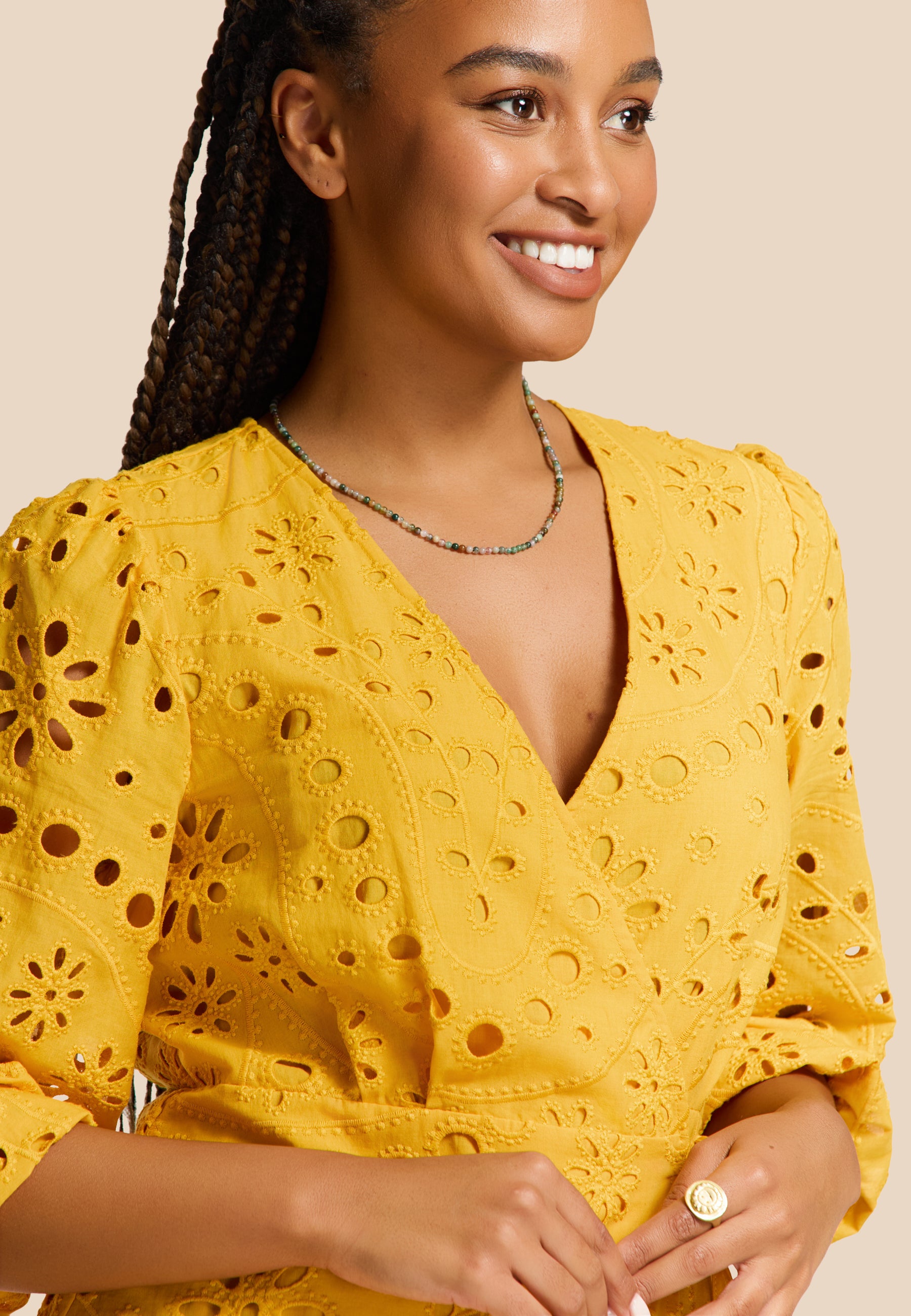 JOELLE dress paisley broderie