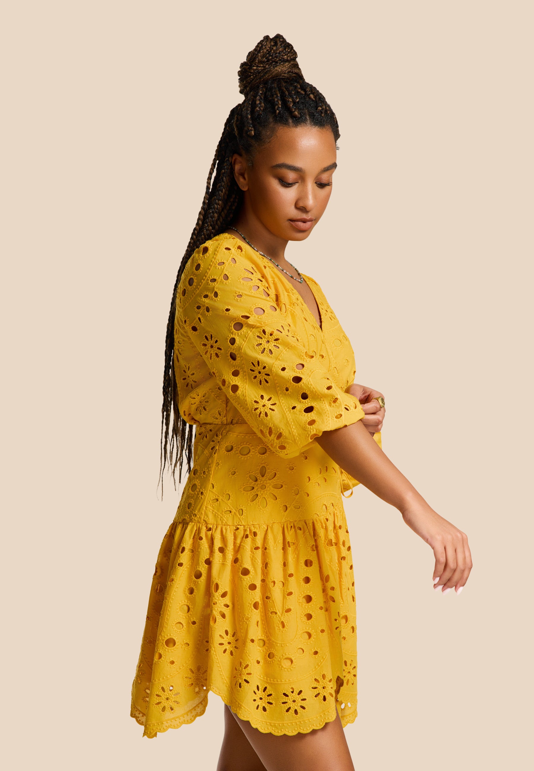 JOELLE dress paisley broderie