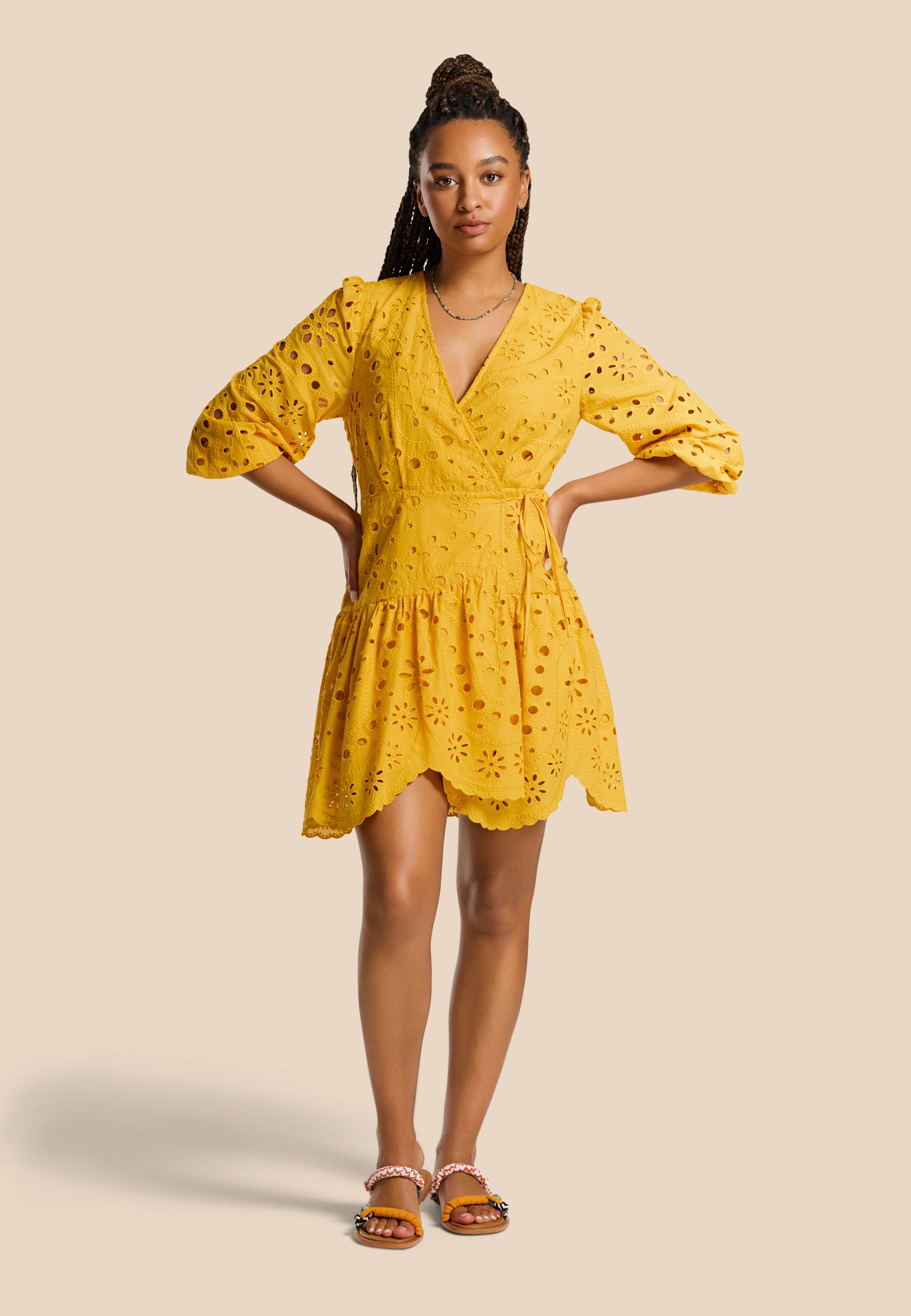 JOELLE dress paisley broderie