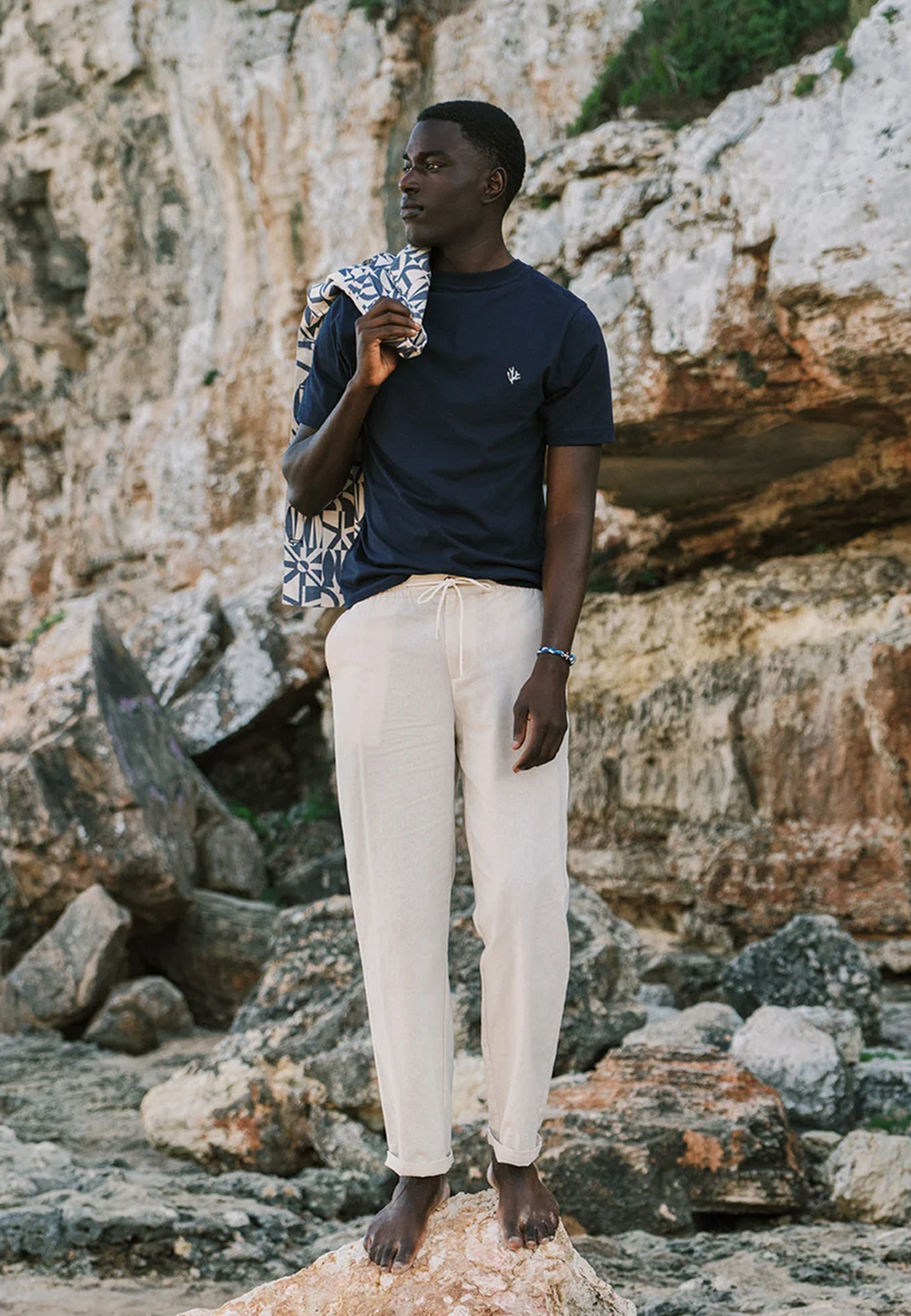 LUKE linen trousers solid | beige