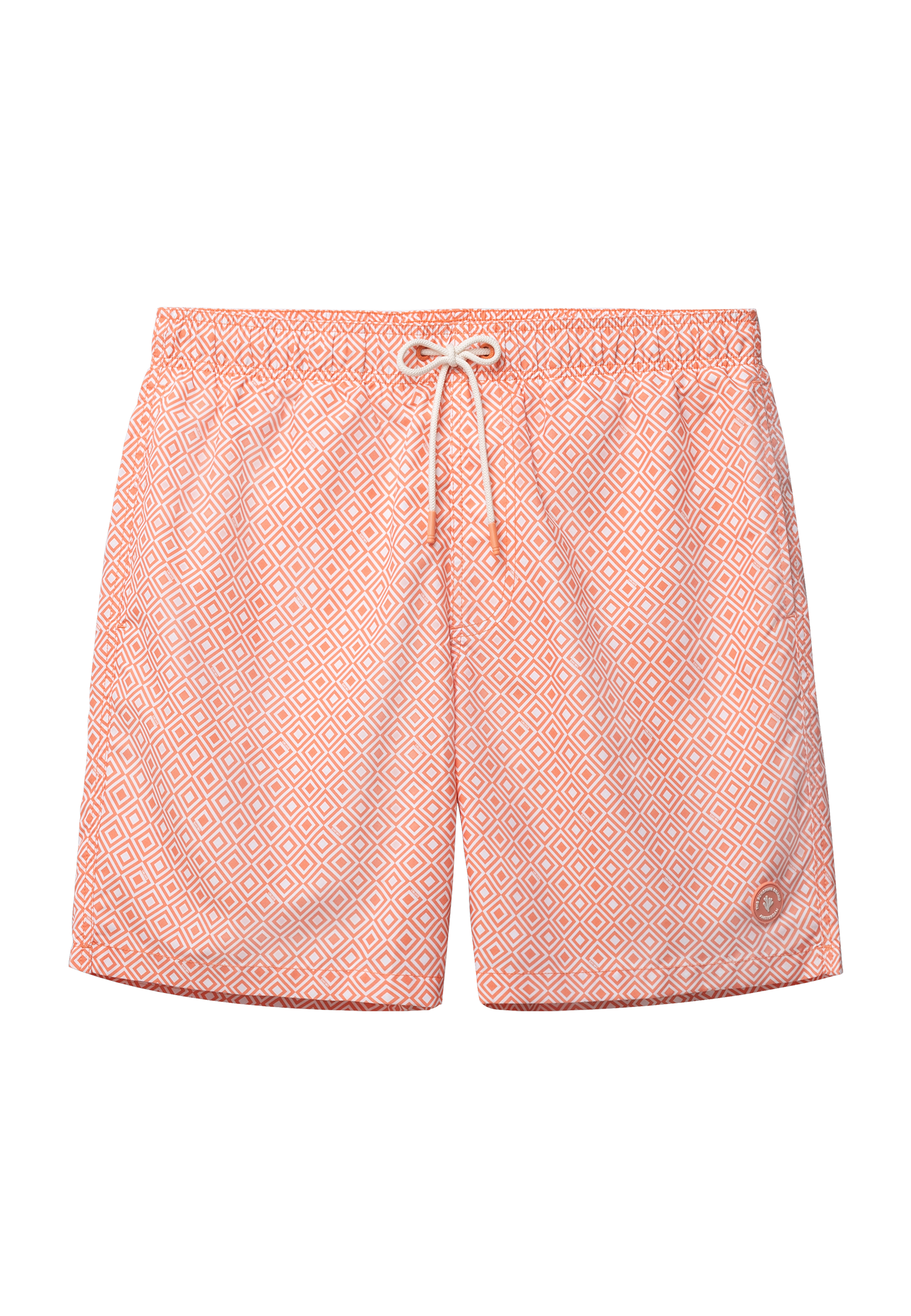 MIKE swim shorts geo square | orange coral