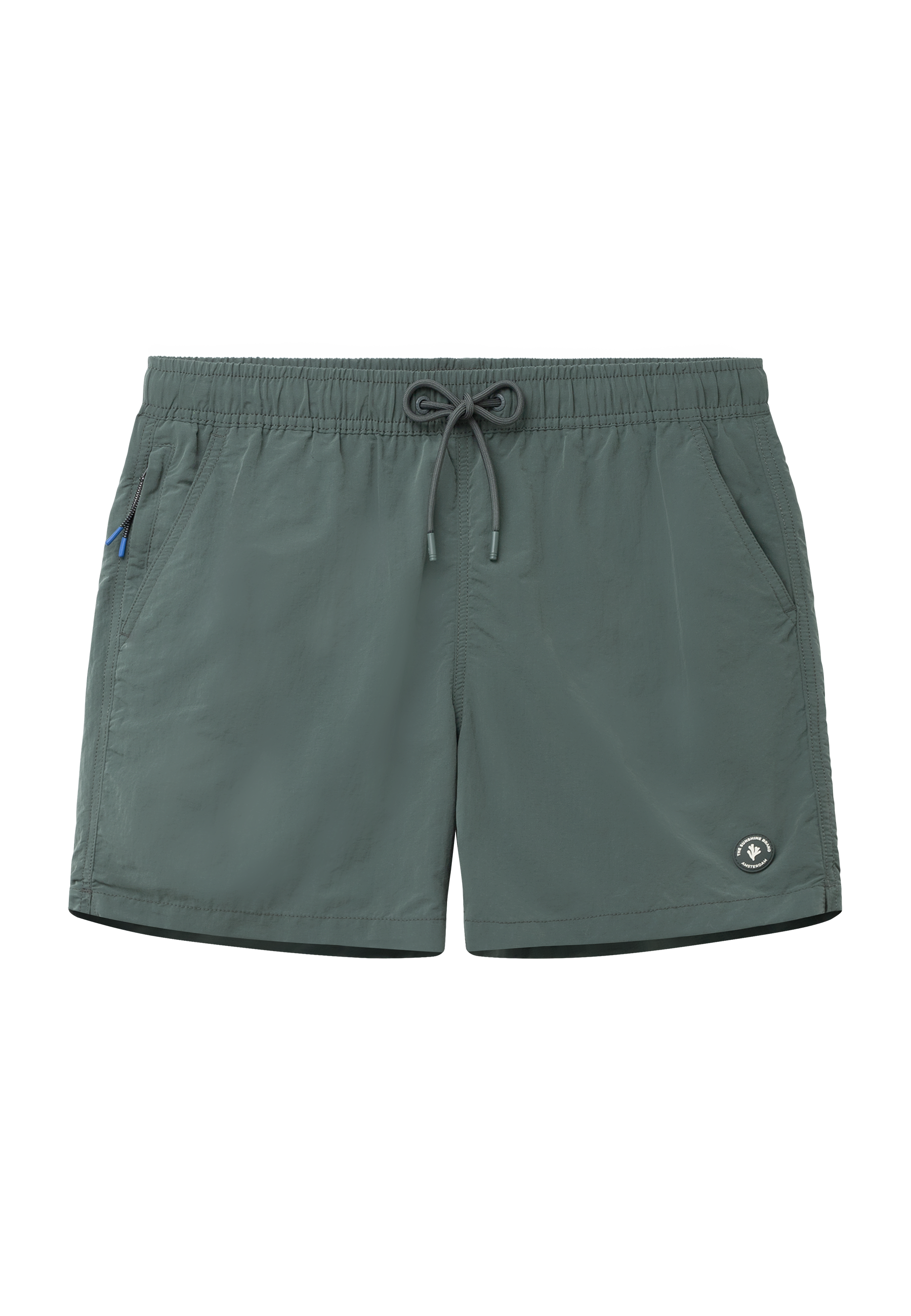 NATE QUICK DRY swim shorts solid | green smokey