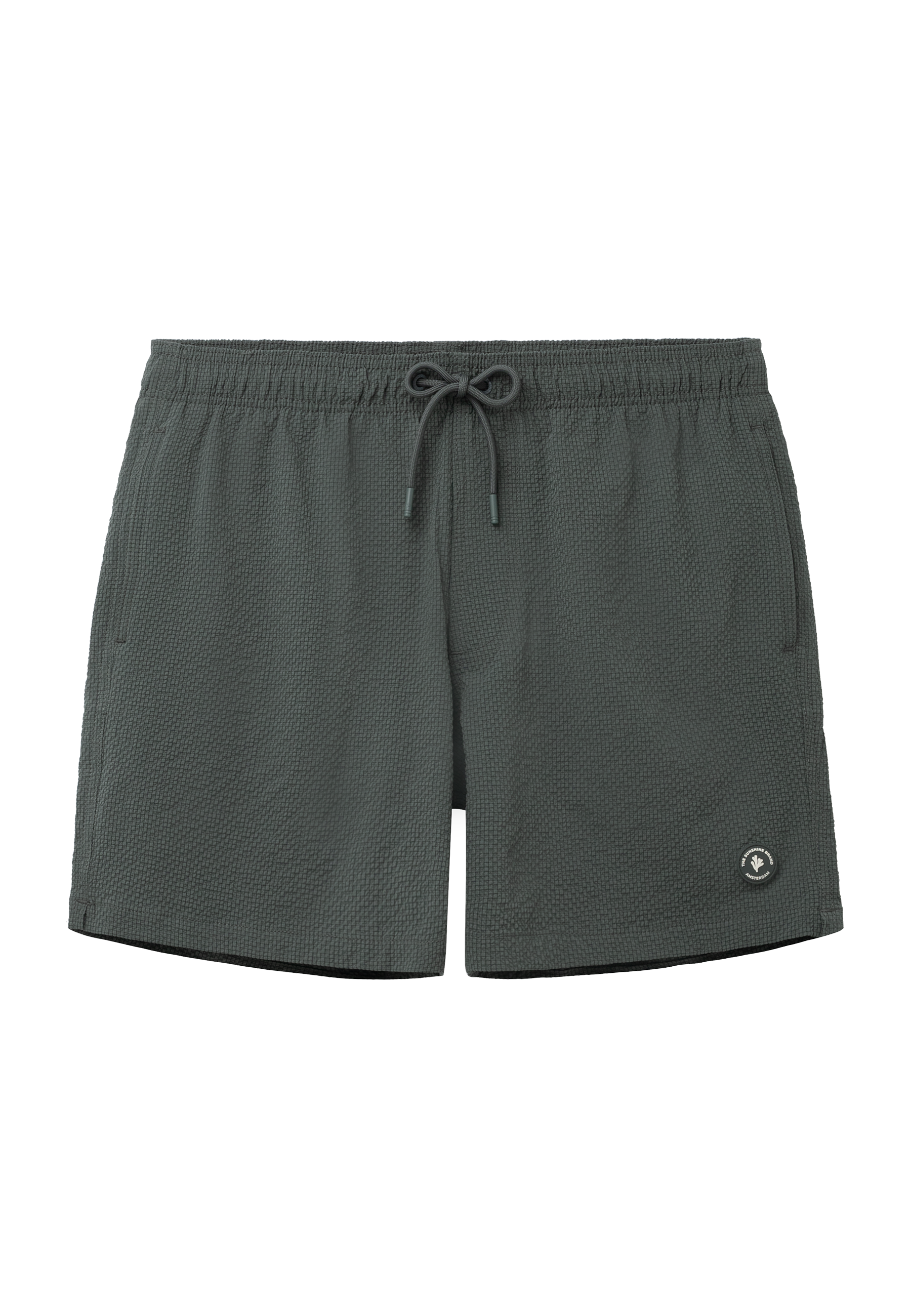 PETE swim shorts seersucker | green smokey