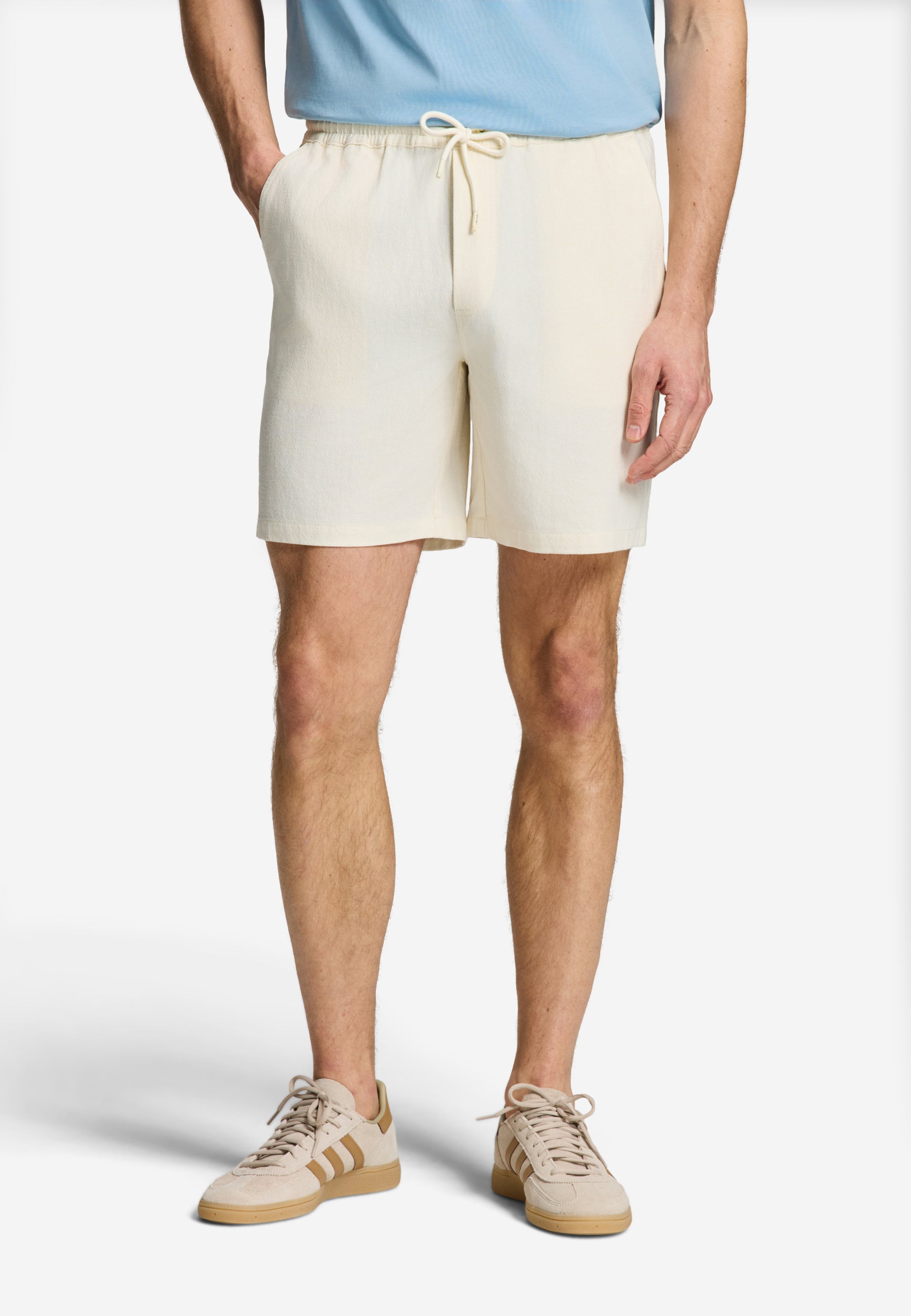 JOSH shorts crepe structure | white
