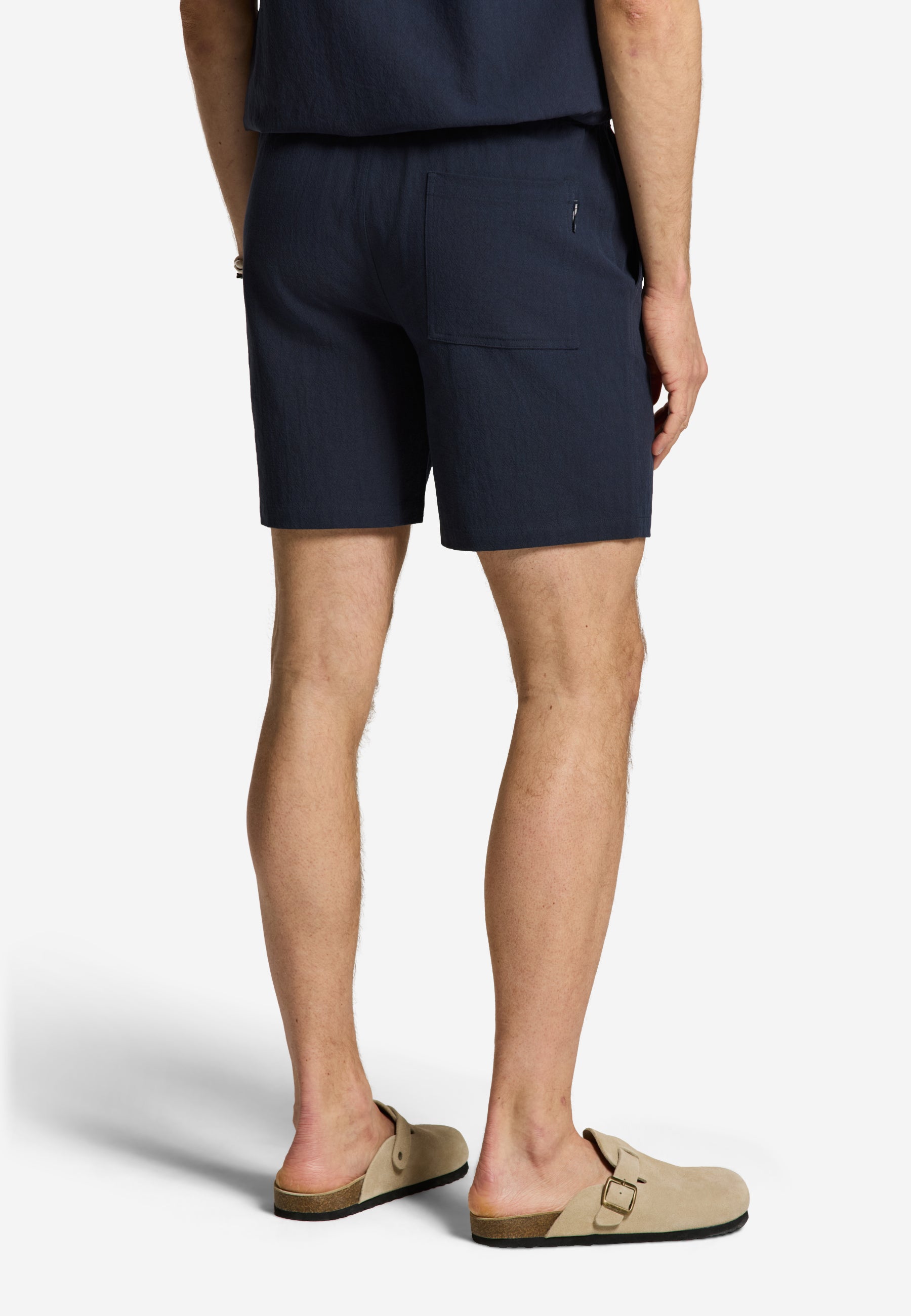 JOSH shorts crepe structure | blue dark navy