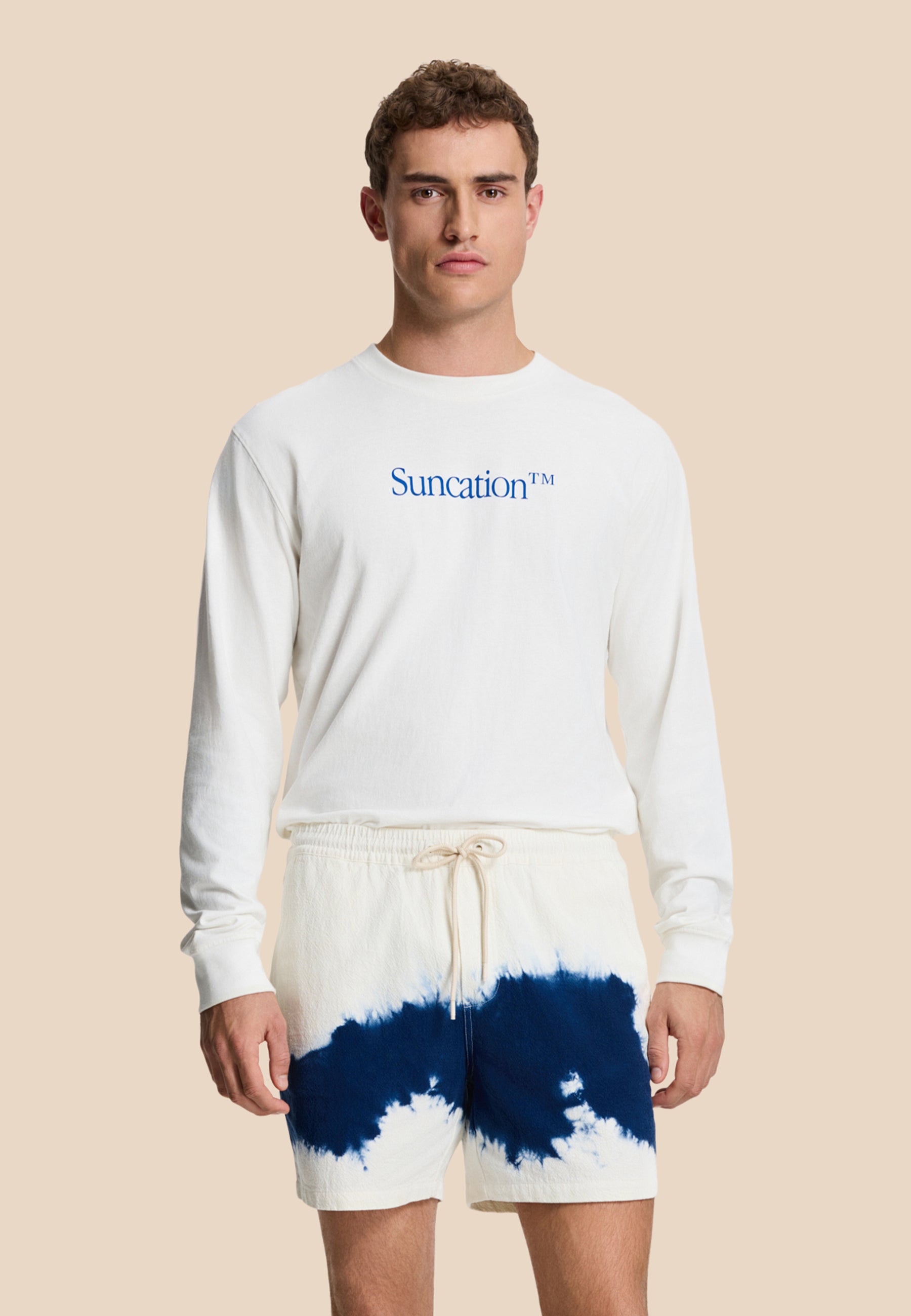 JOSH shorts tie dye | white
