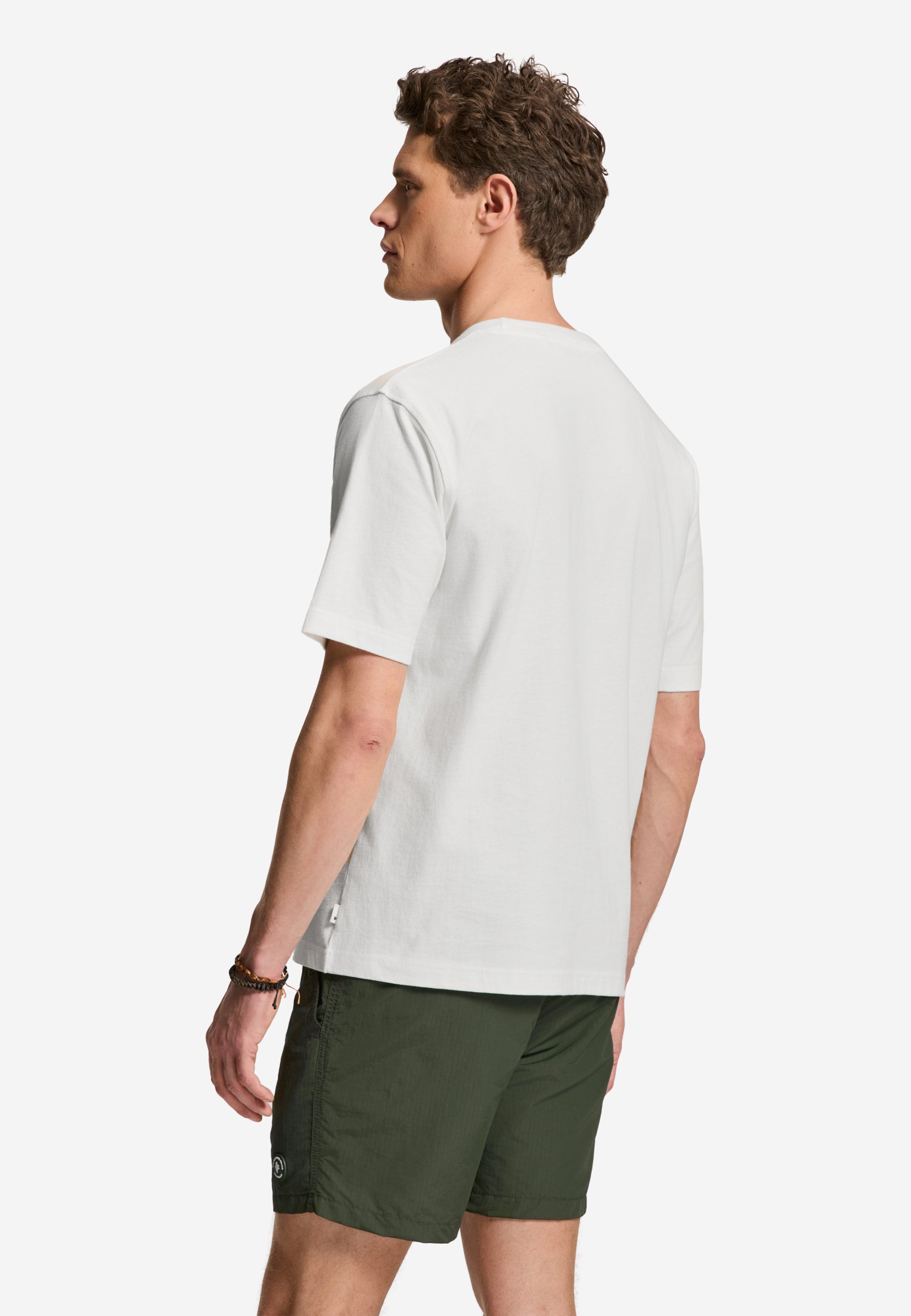 FINN relaxed t-shirt coral logo | white - Shiwi
