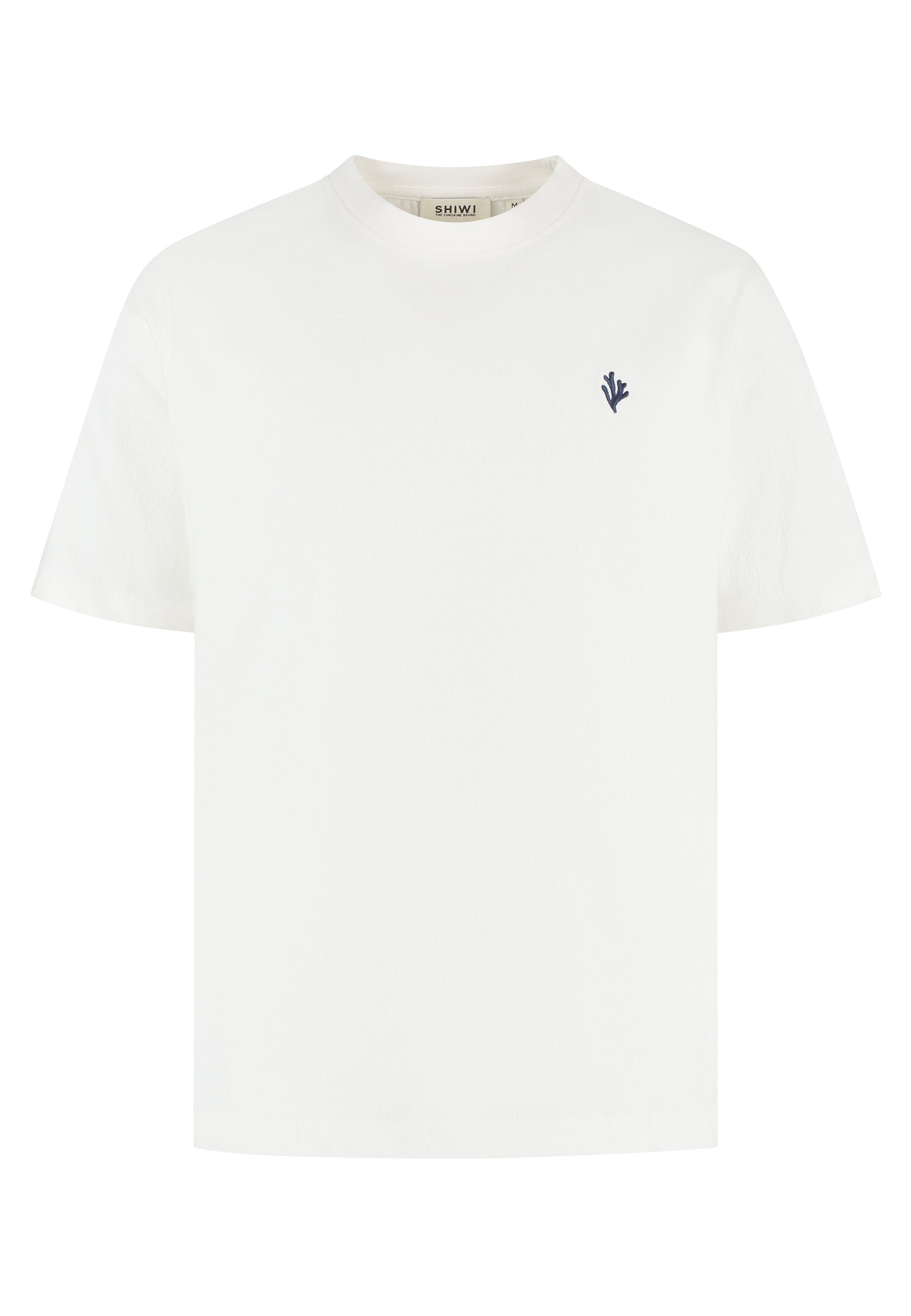 FINN relaxed t-shirt koraal logo | white