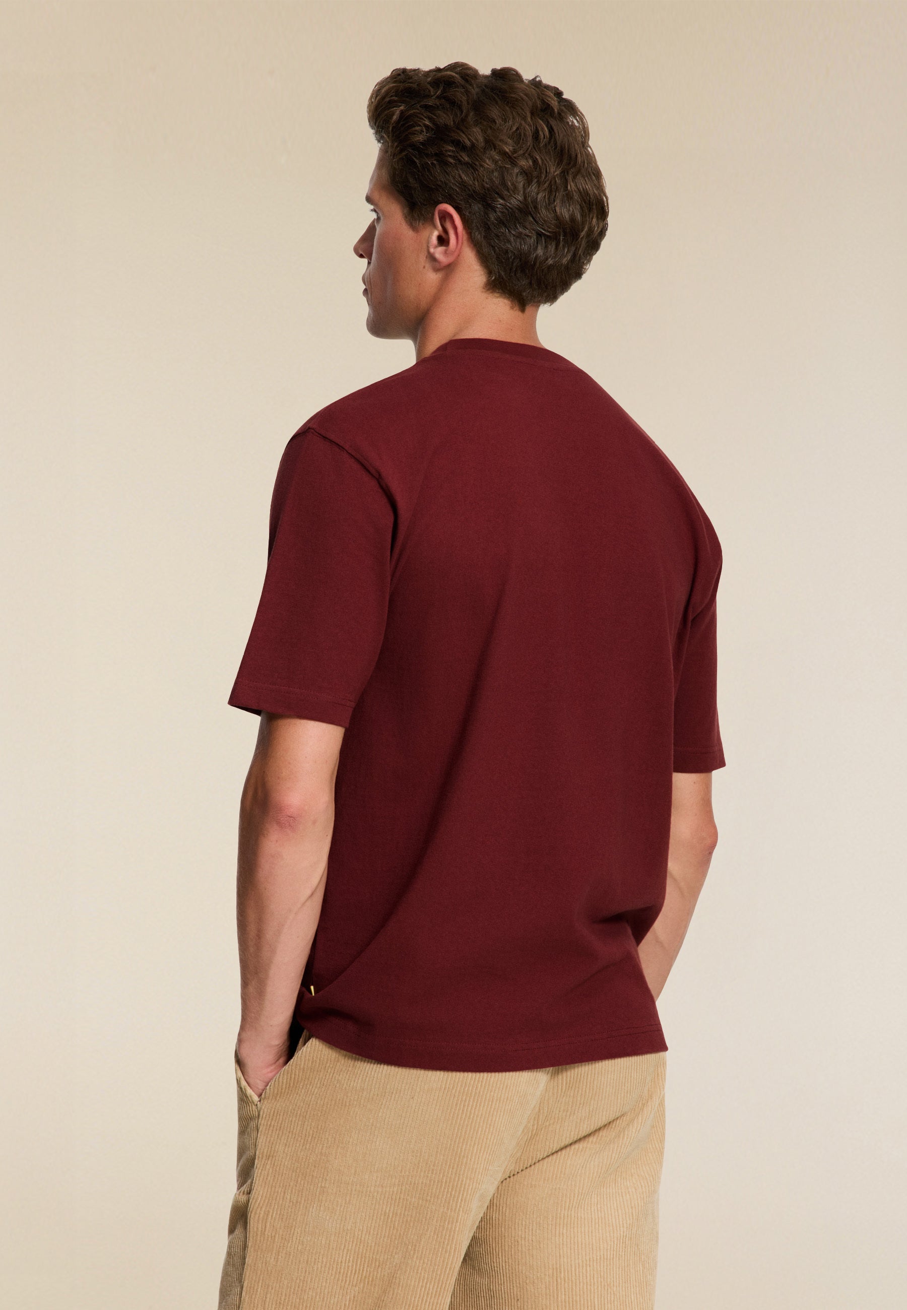FINN relaxed t-shirt coral logo | red earth