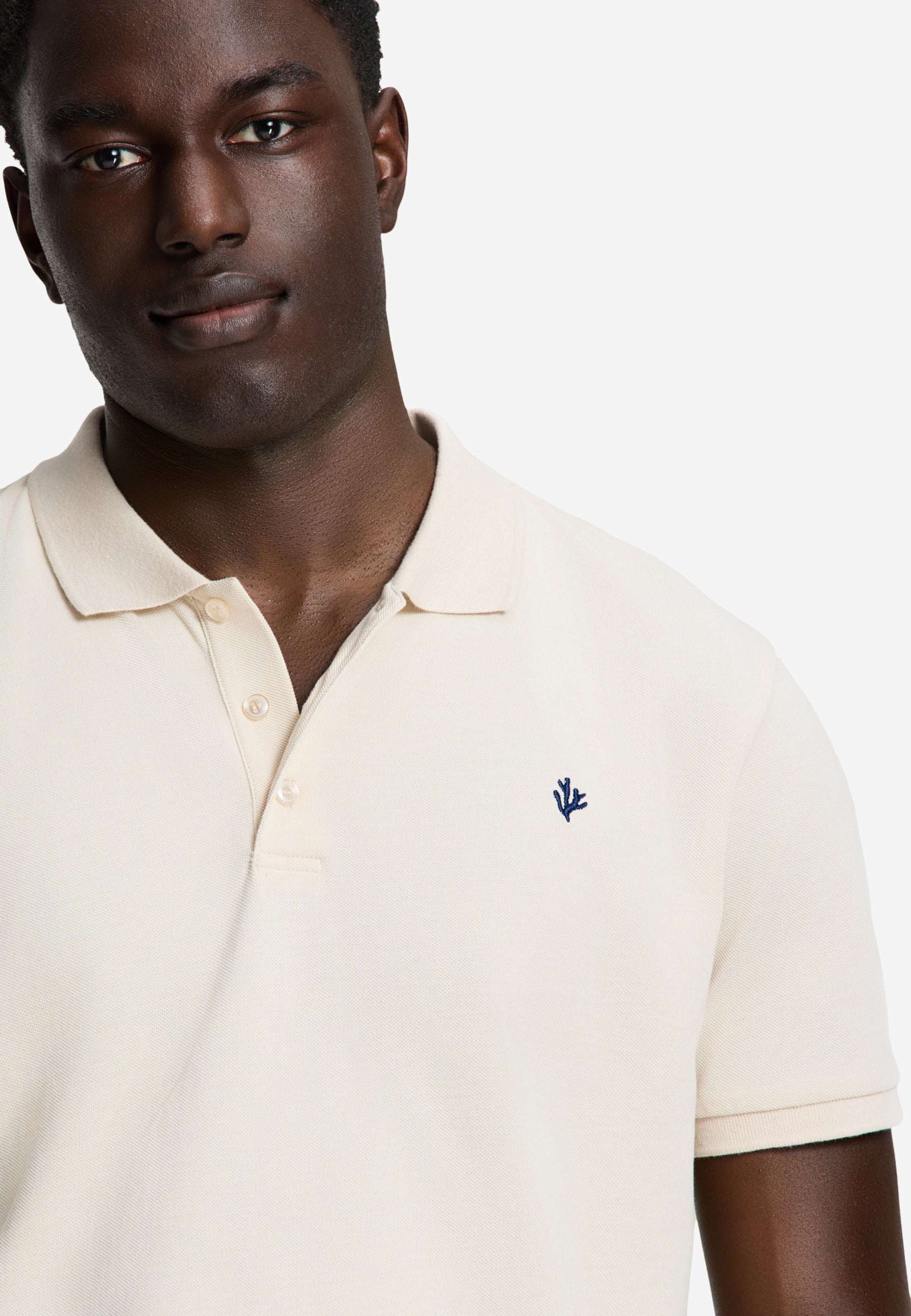 JUSTIN regular polo solid | beige