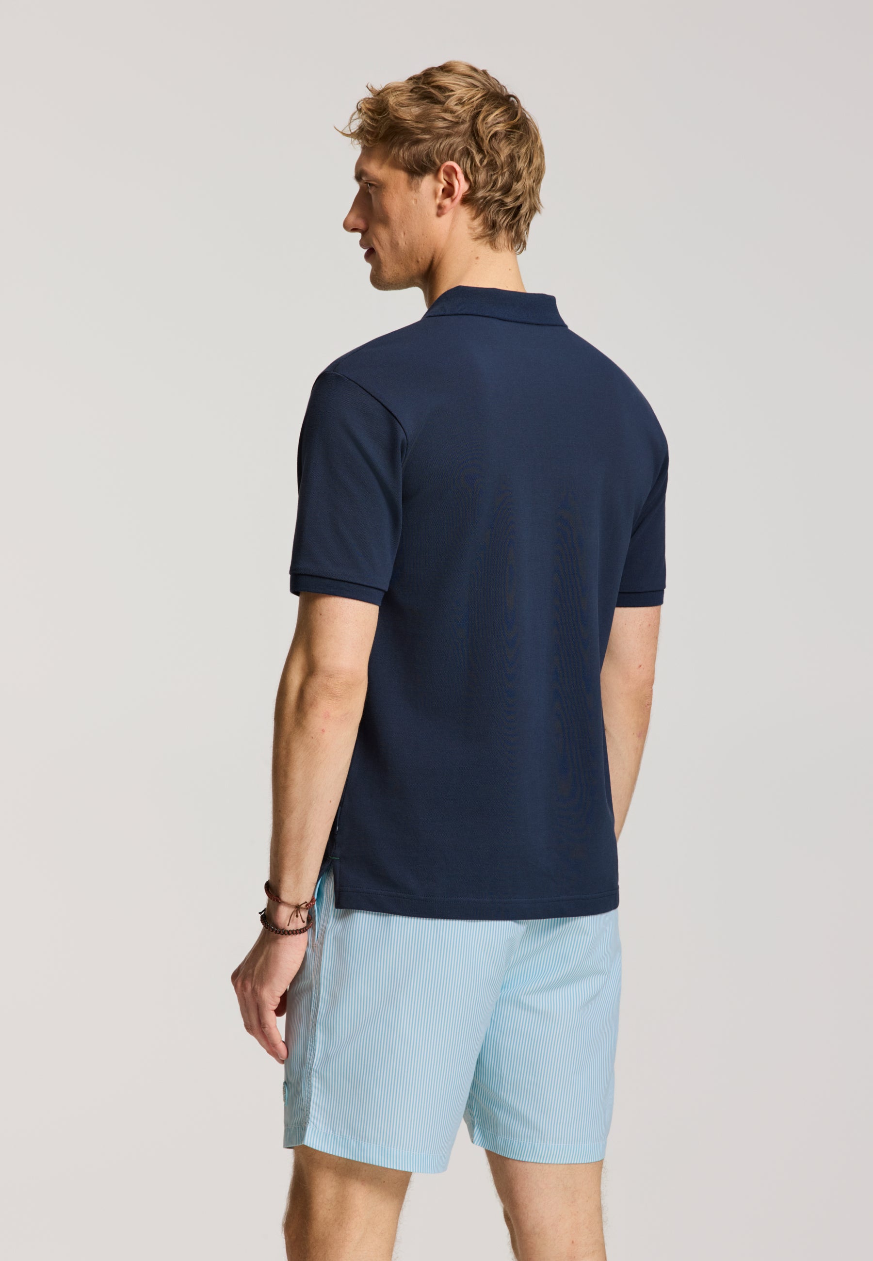 JUSTIN regular polo solid | blue dark navy