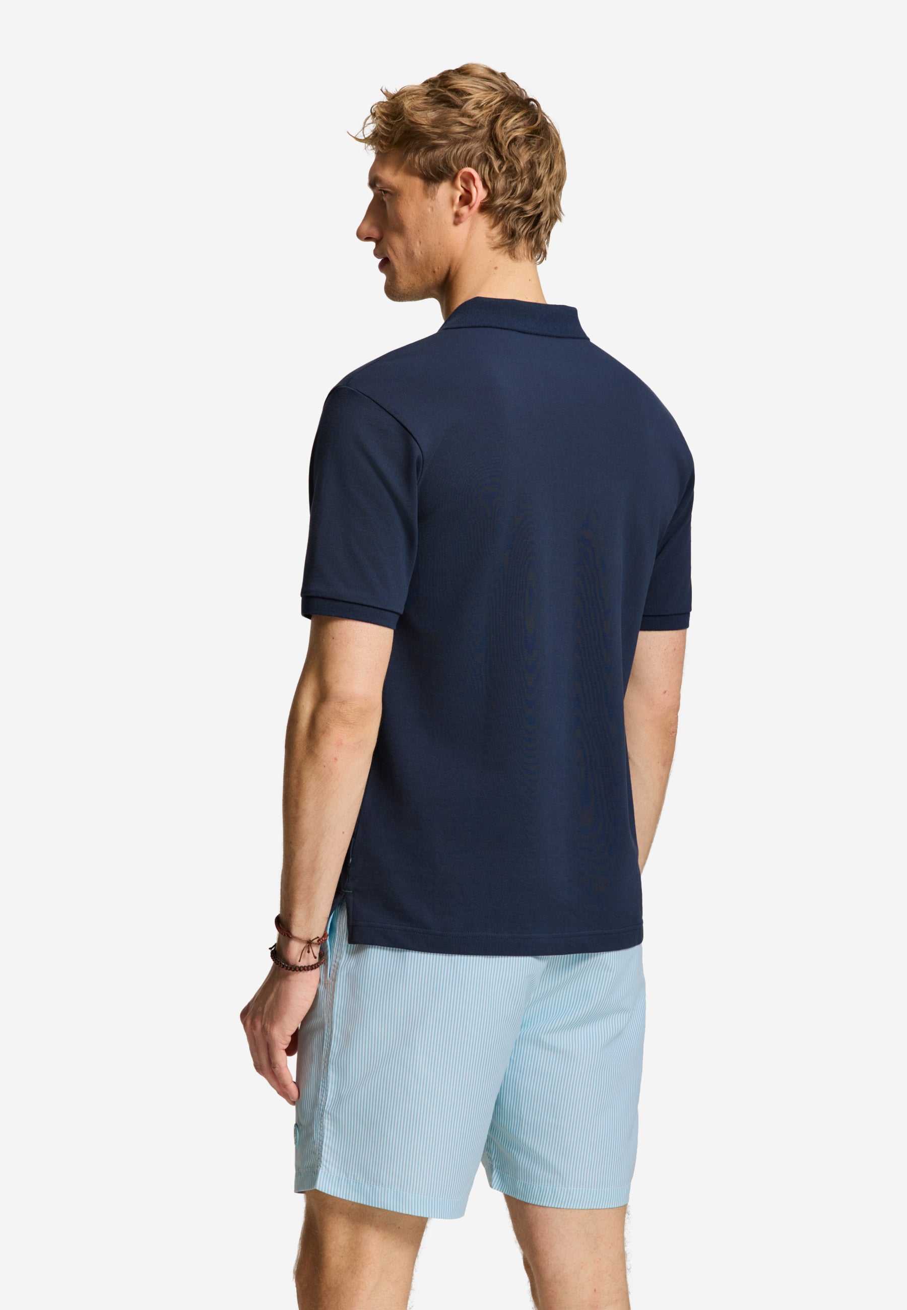 JUSTIN regular polo solid | blue dark navy - Shiwi