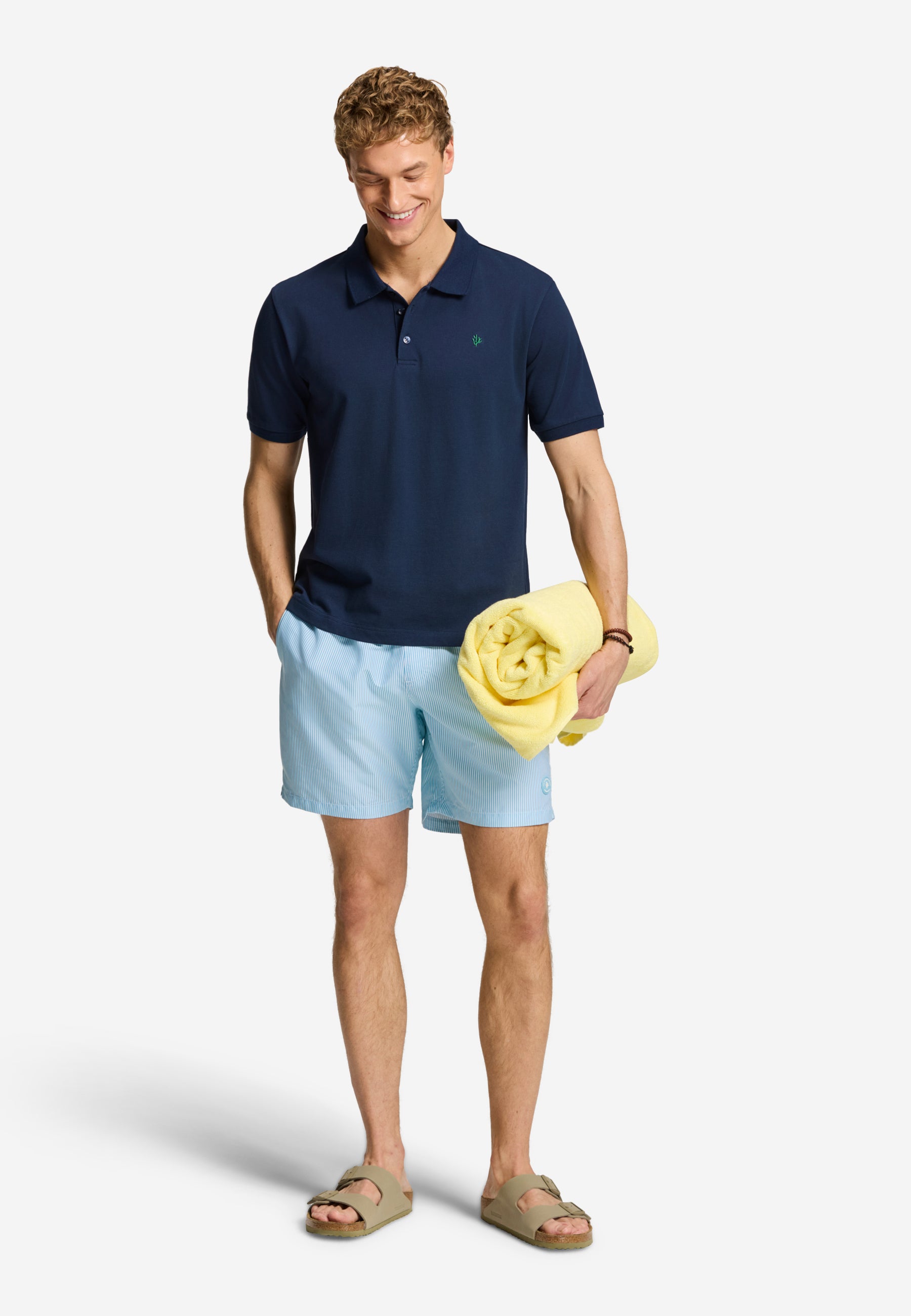 JUSTIN regular polo solid | blue dark navy - Shiwi