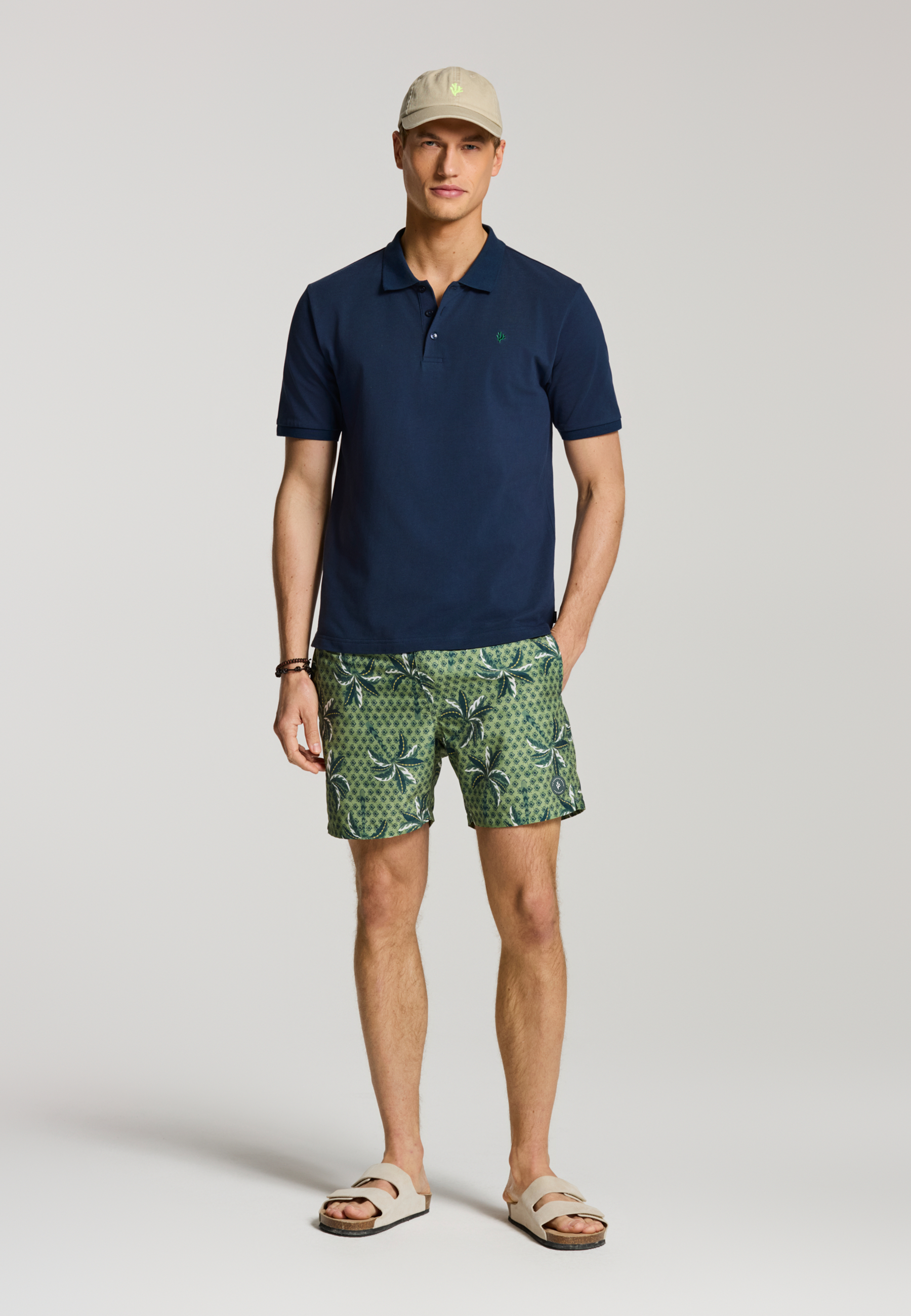 JUSTIN regular polo solid | blue dark navy