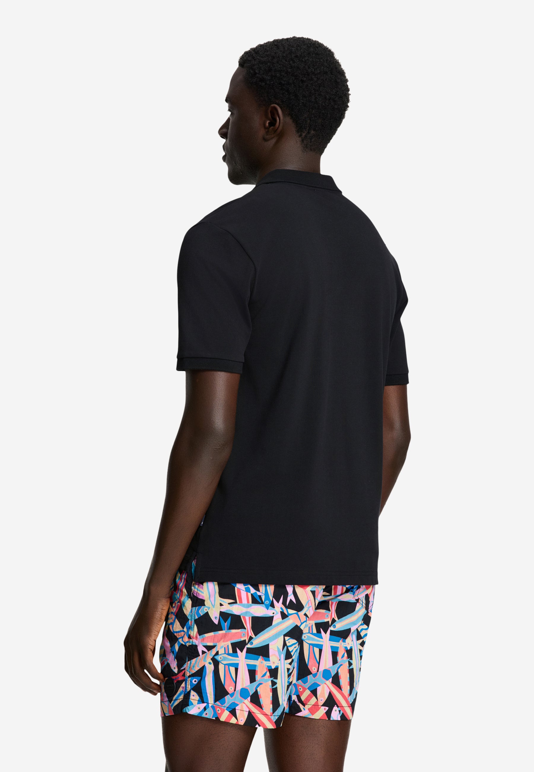 JUSTIN regular polo solid | black - Shiwi
