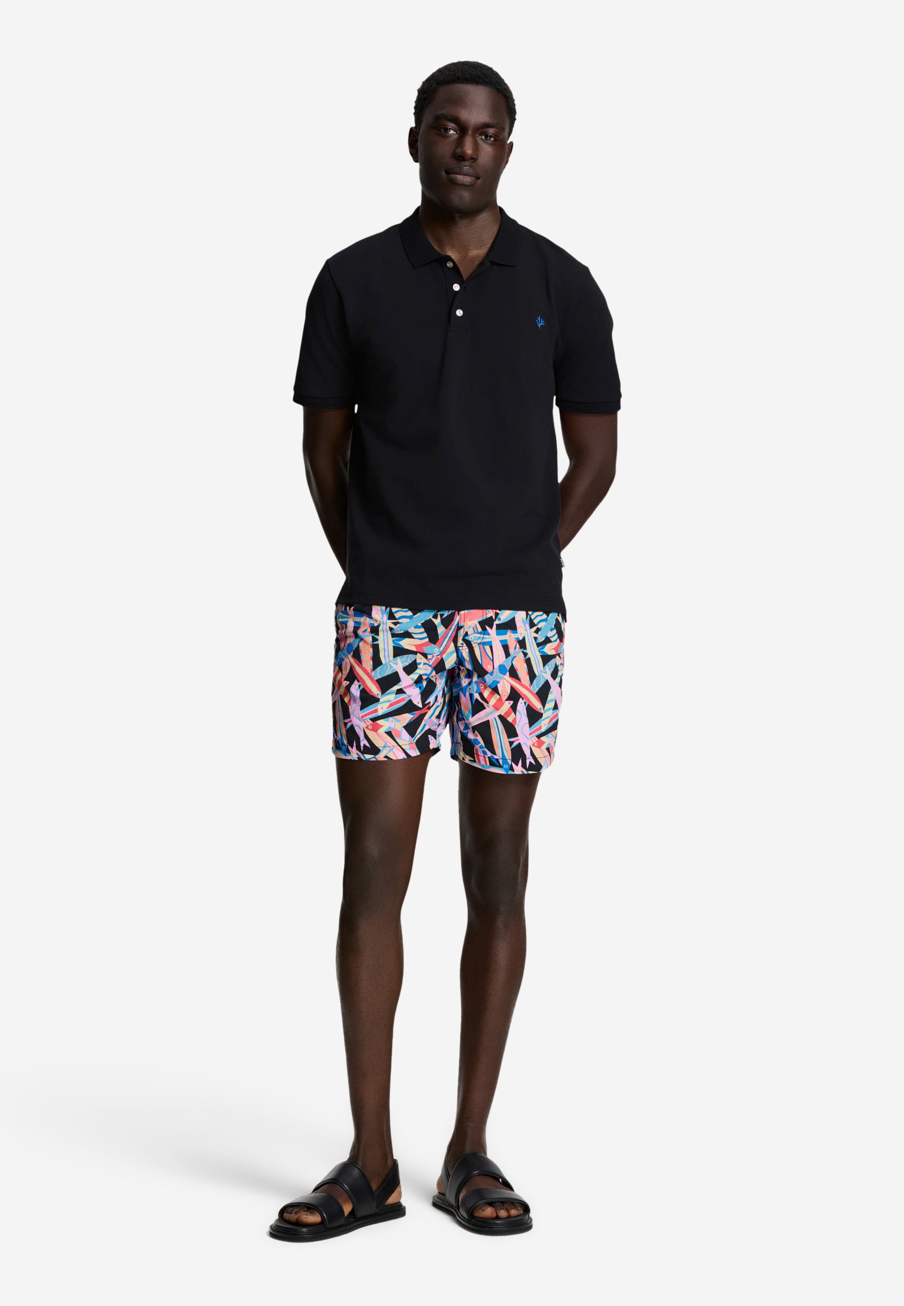 JUSTIN regular polo solid | black - Shiwi