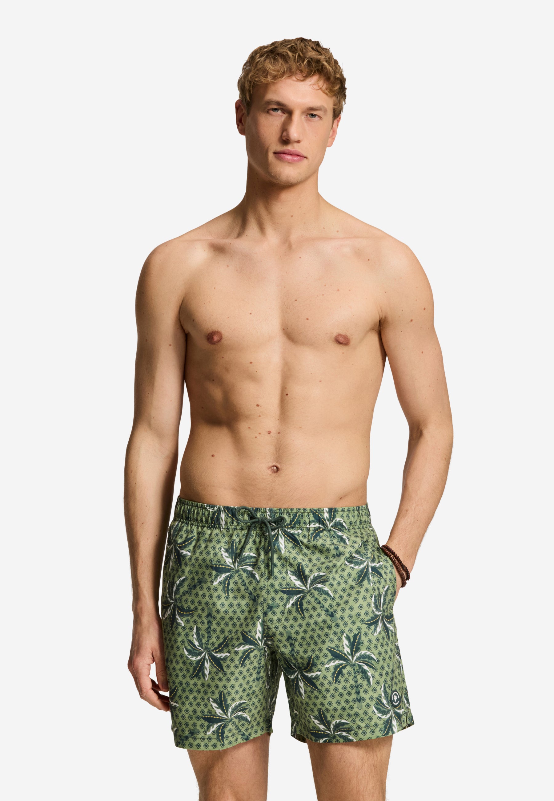 MAC swim shorts laguna palm | green