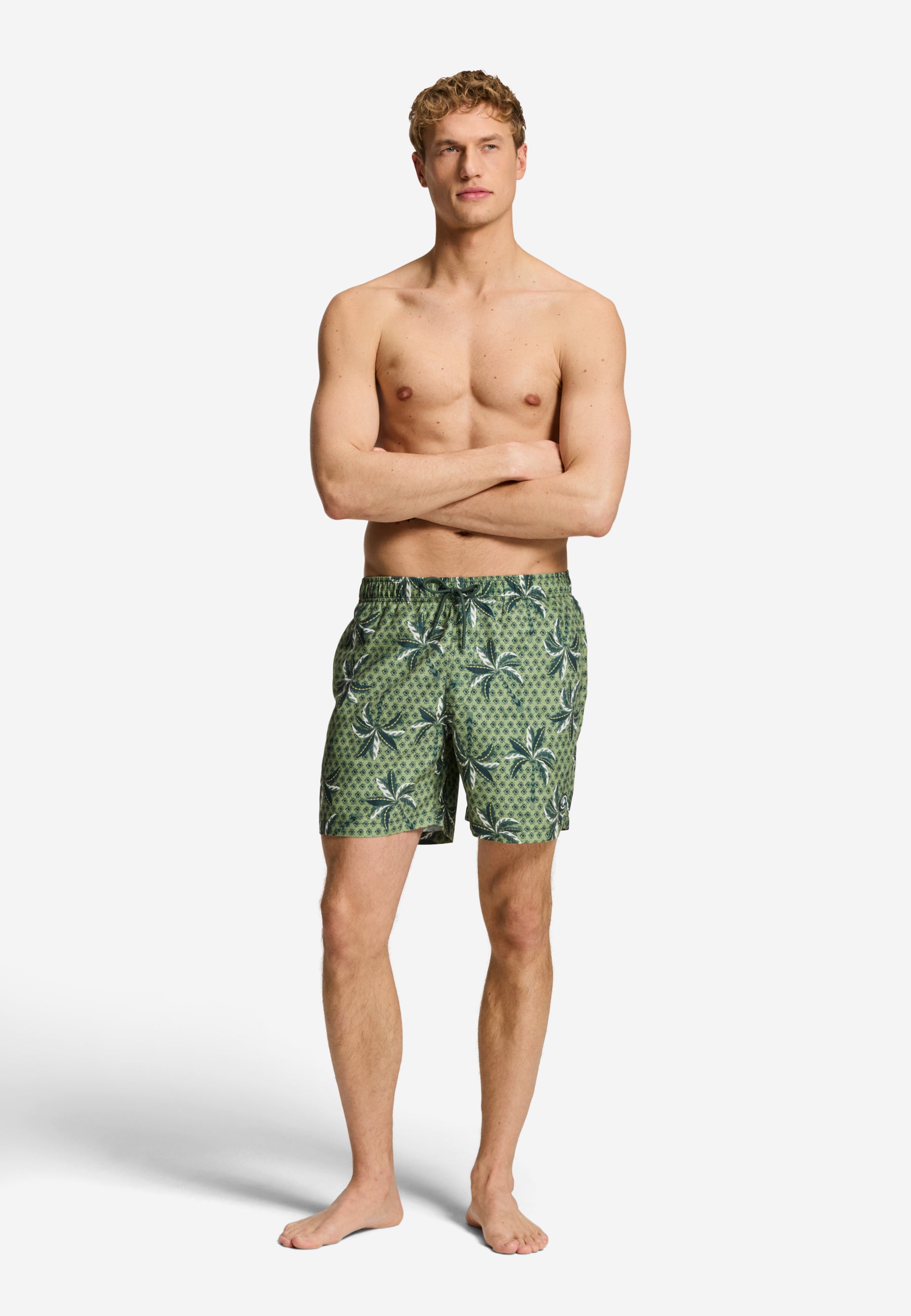 MAC swim shorts laguna palm | green