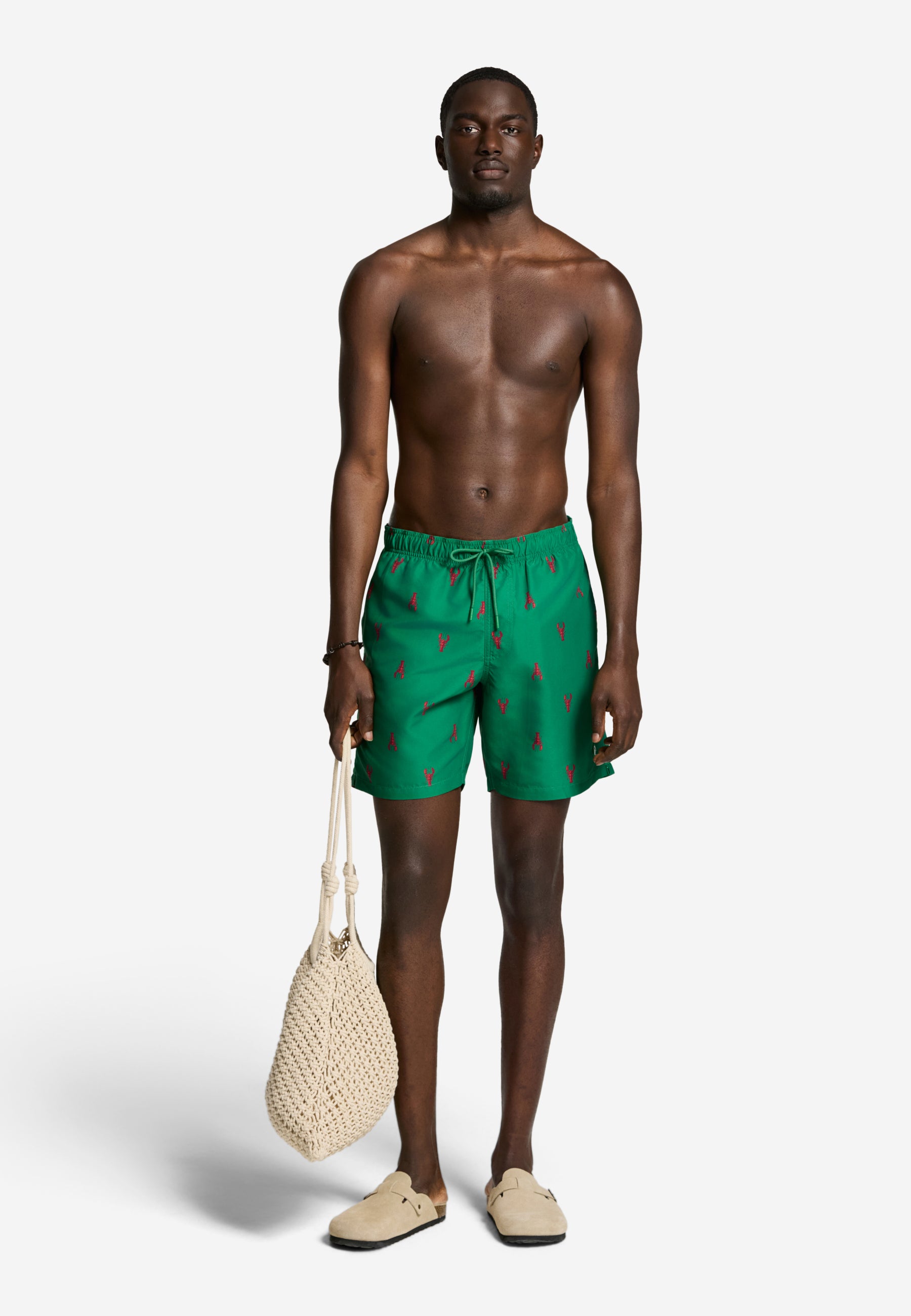 MIKE swim shorts lobster | green