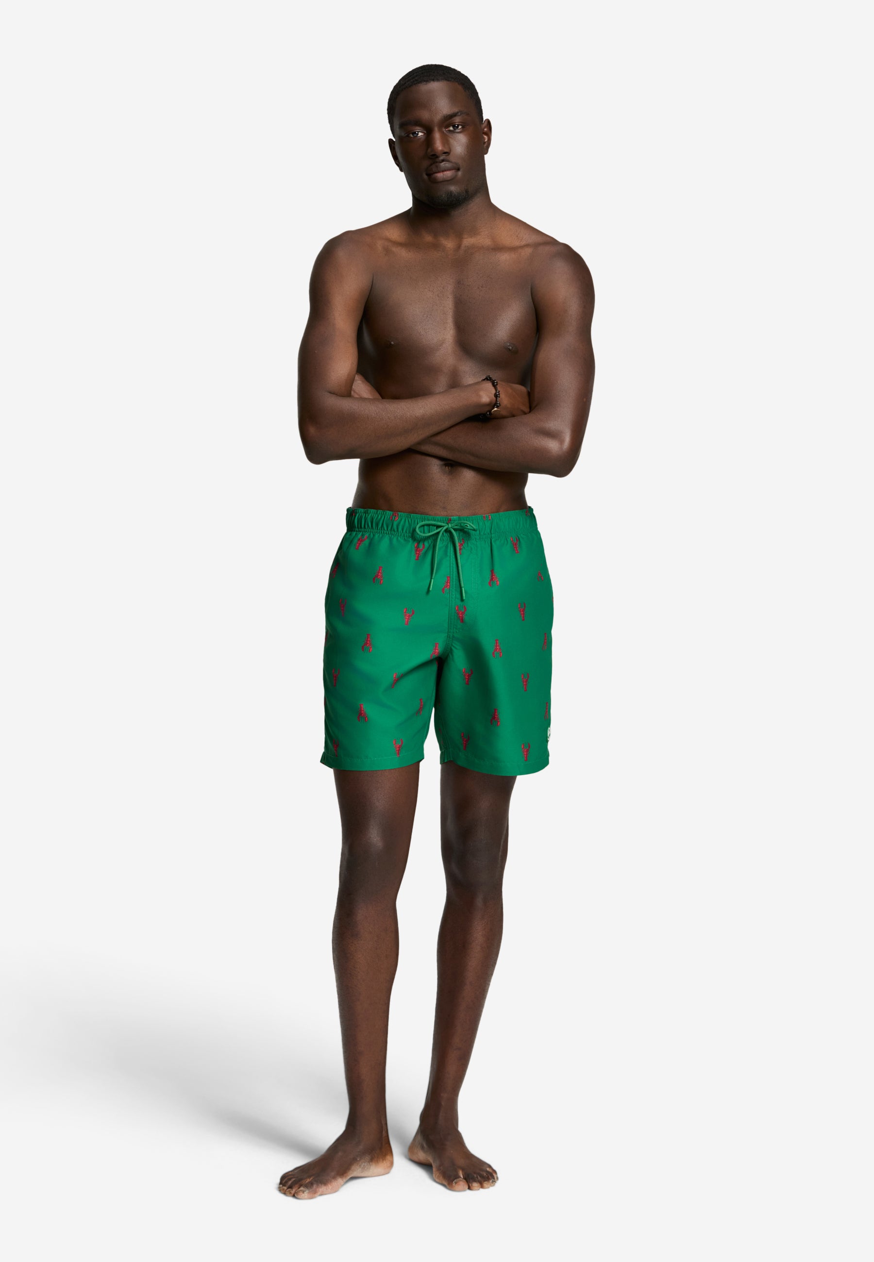 MIKE swim shorts lobster | green