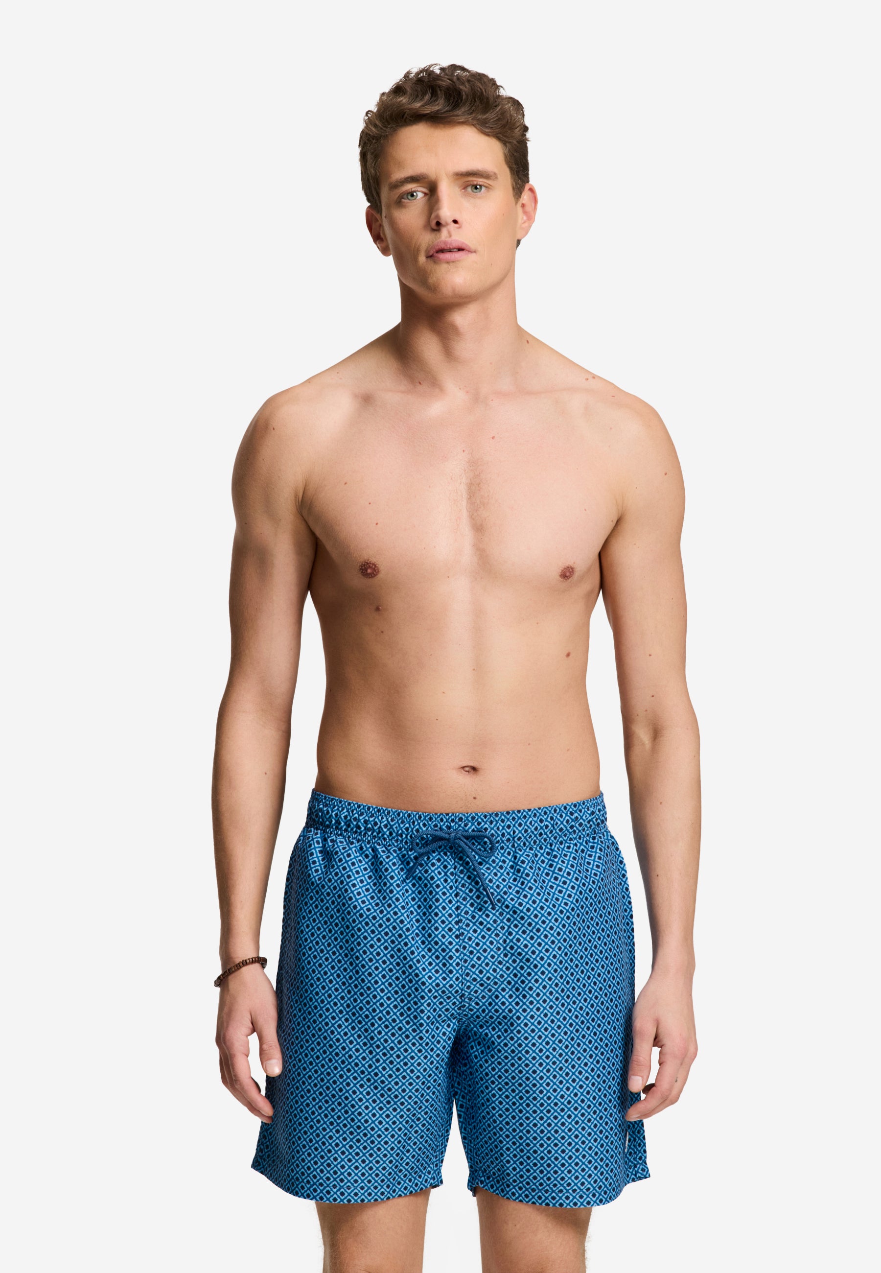 MIKE swim shorts batik tile | blue navy