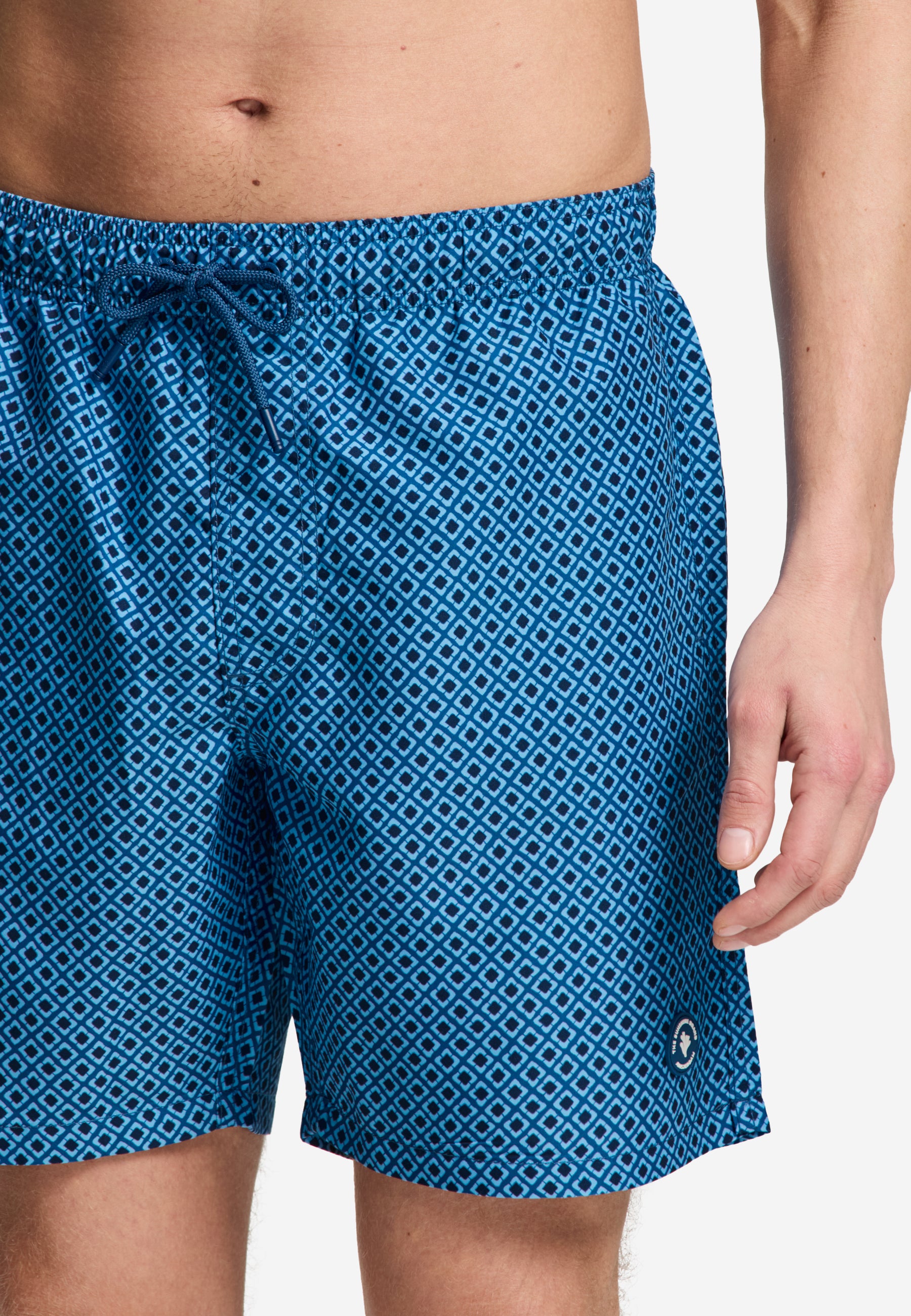 MIKE swim shorts batik tile | blue navy