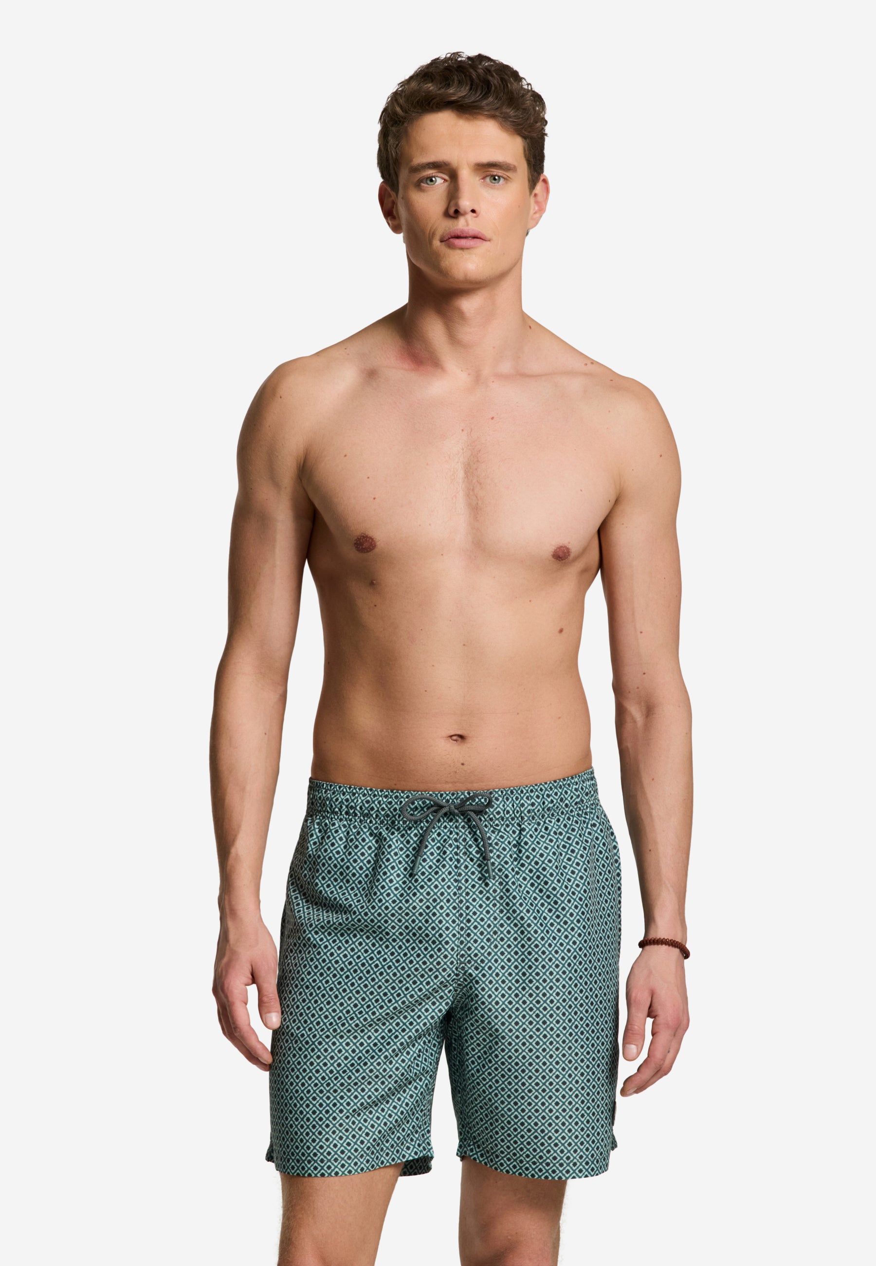 MIKE swim shorts batik tile | green smokey