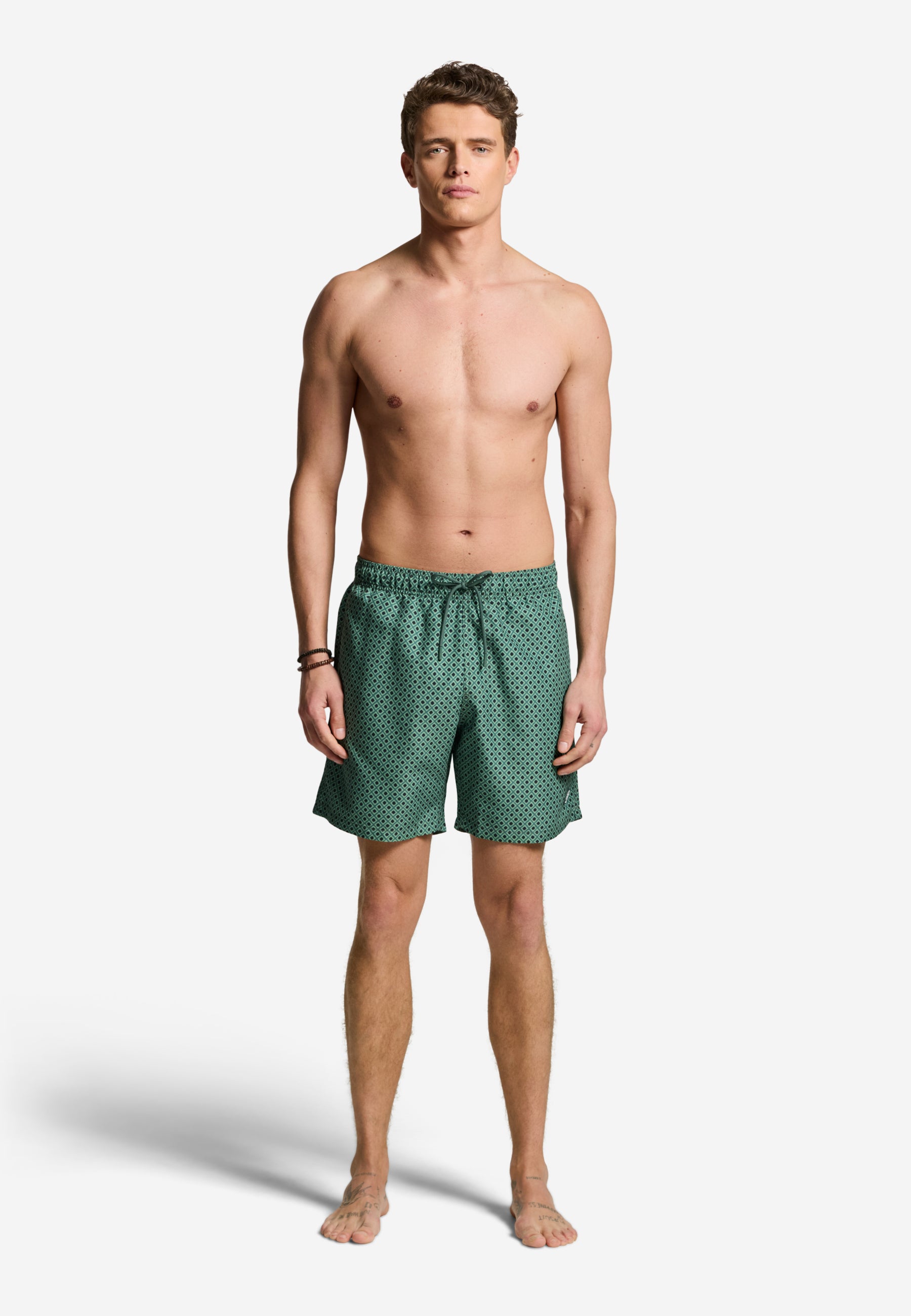 MIKE swim shorts batik tile | green cilantro