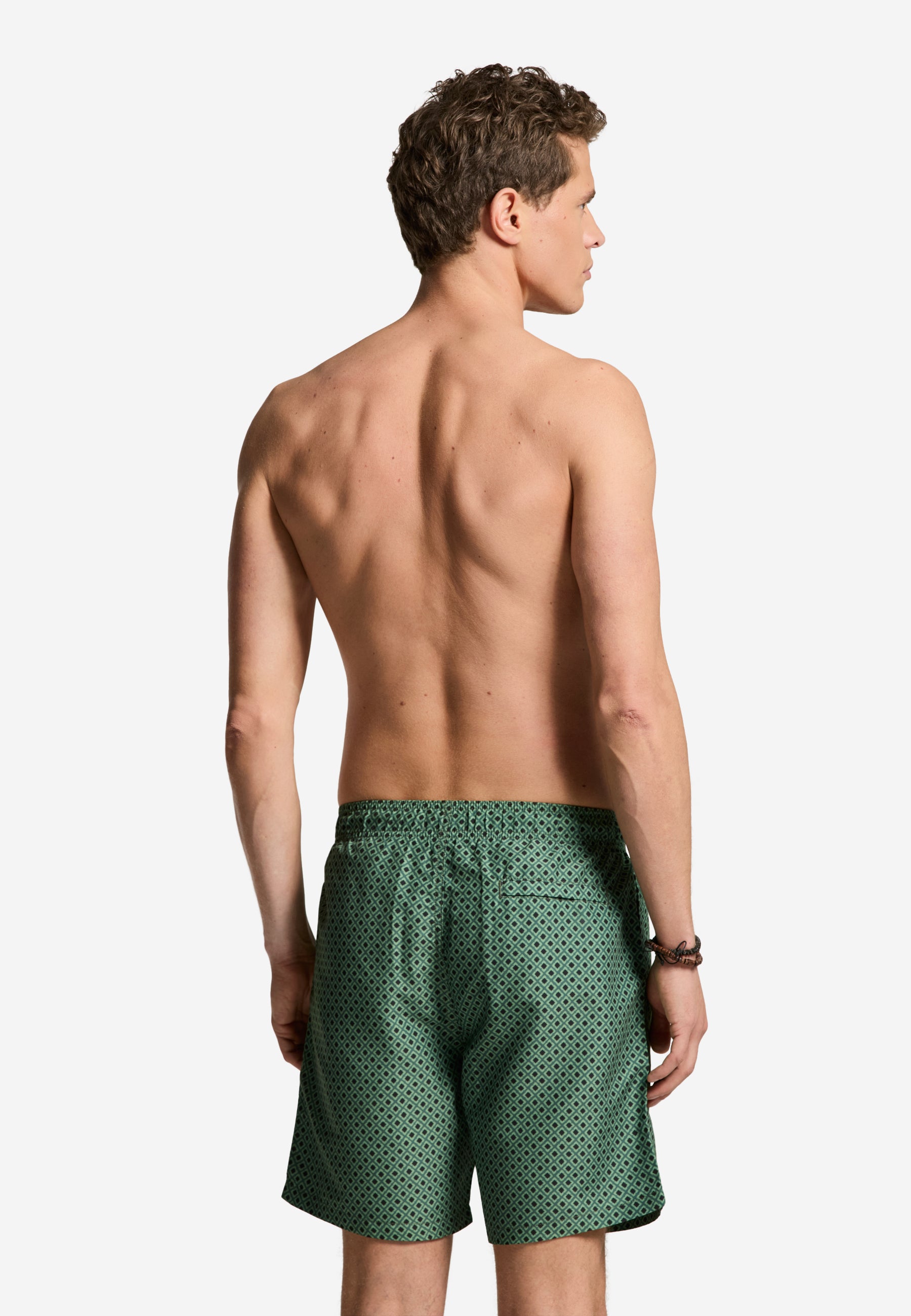 MIKE swim shorts batik tile | green cilantro