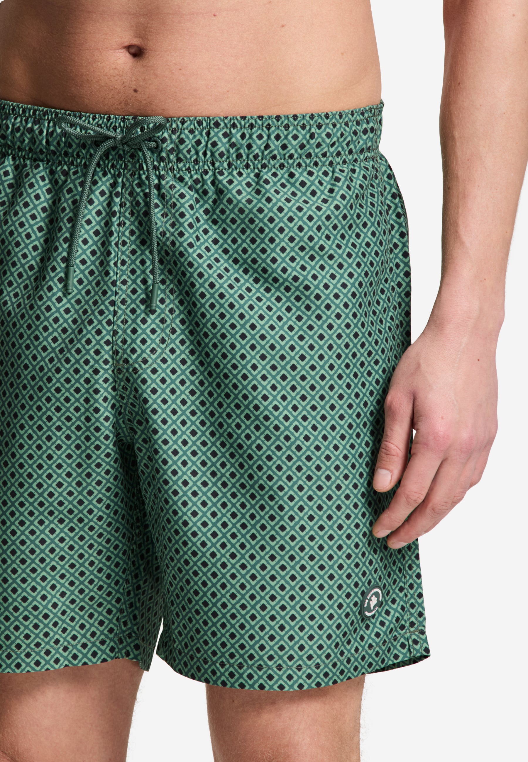 MIKE swim shorts batik tile | green cilantro