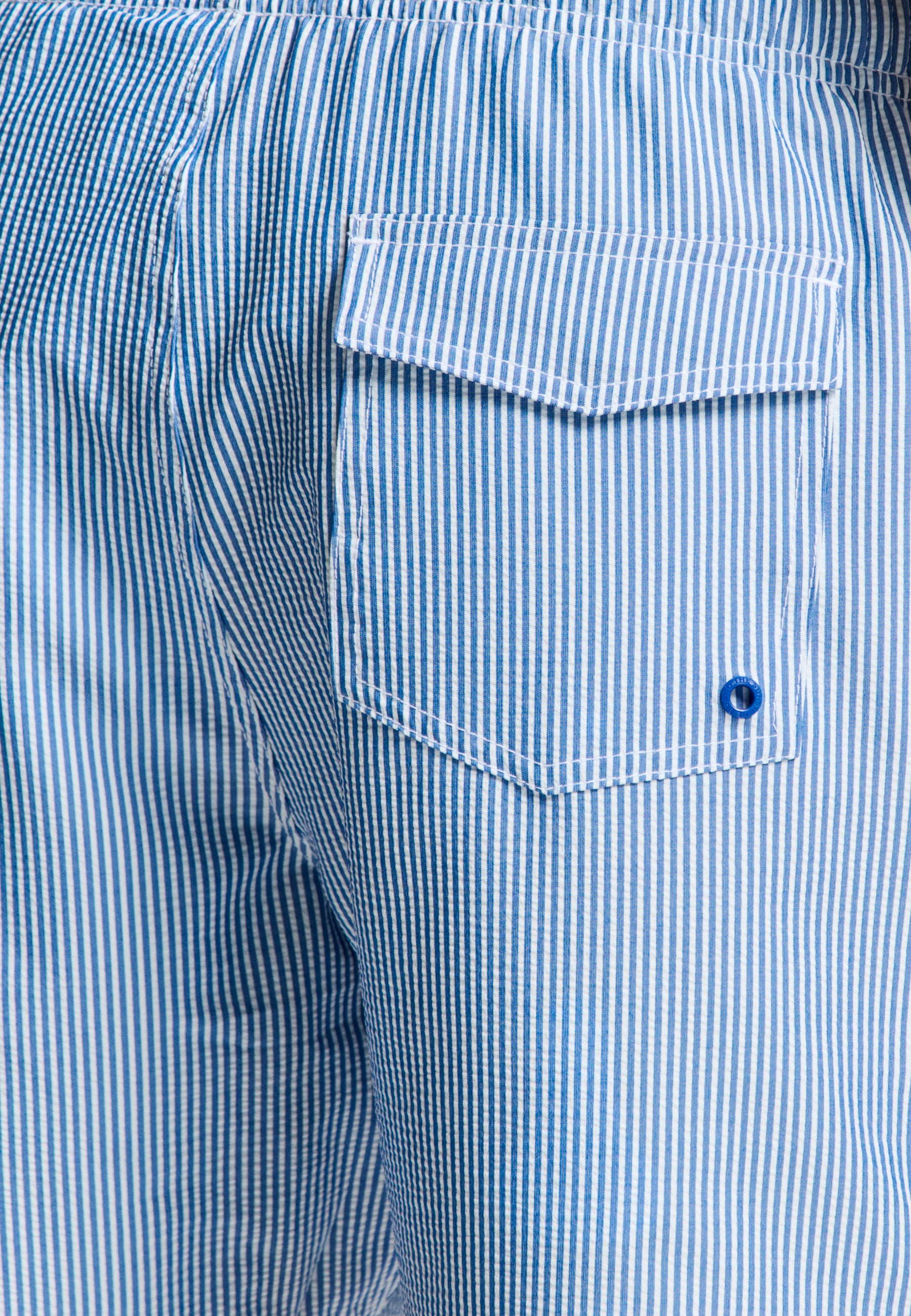 PETE swim shorts seersucker stripe | blue