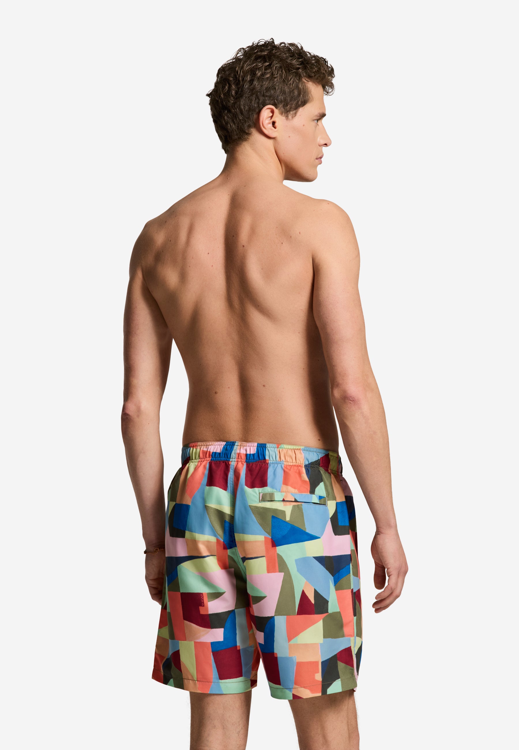 MIKE swim shorts multi art geo | multicolour