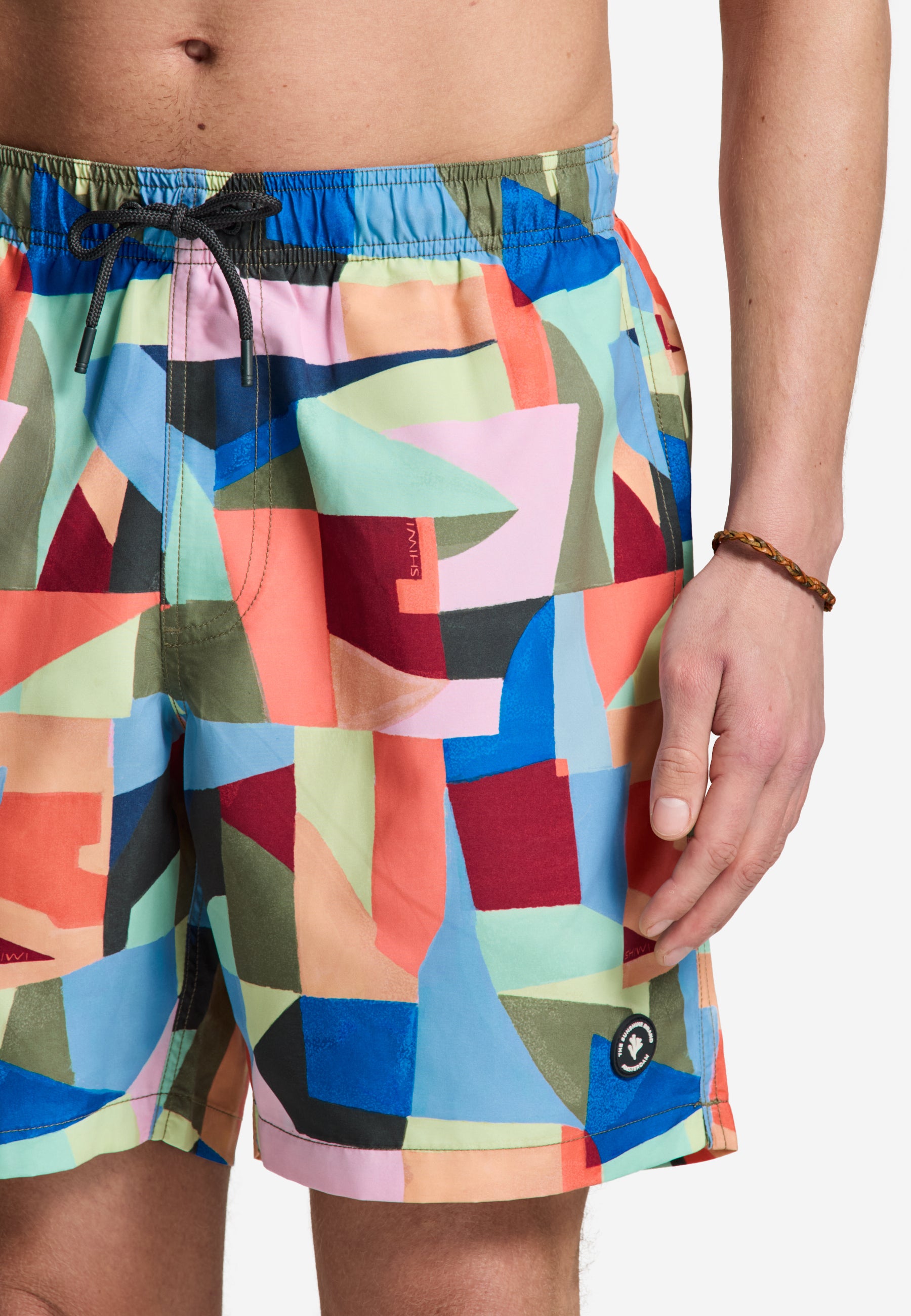 MIKE swim shorts multi art geo | multicolour
