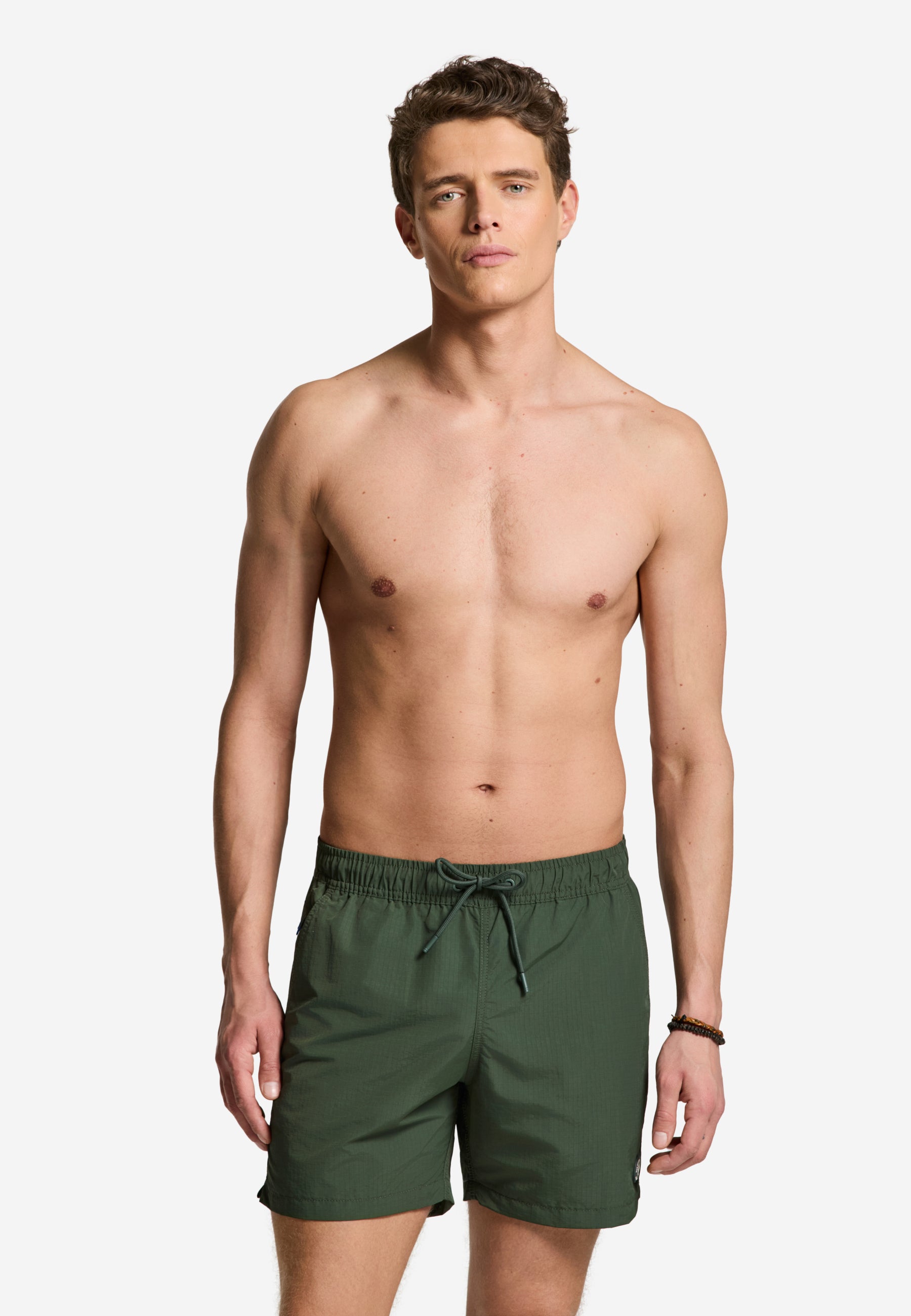 NATE QUICK DRY swim shorts ribstop | green leaf