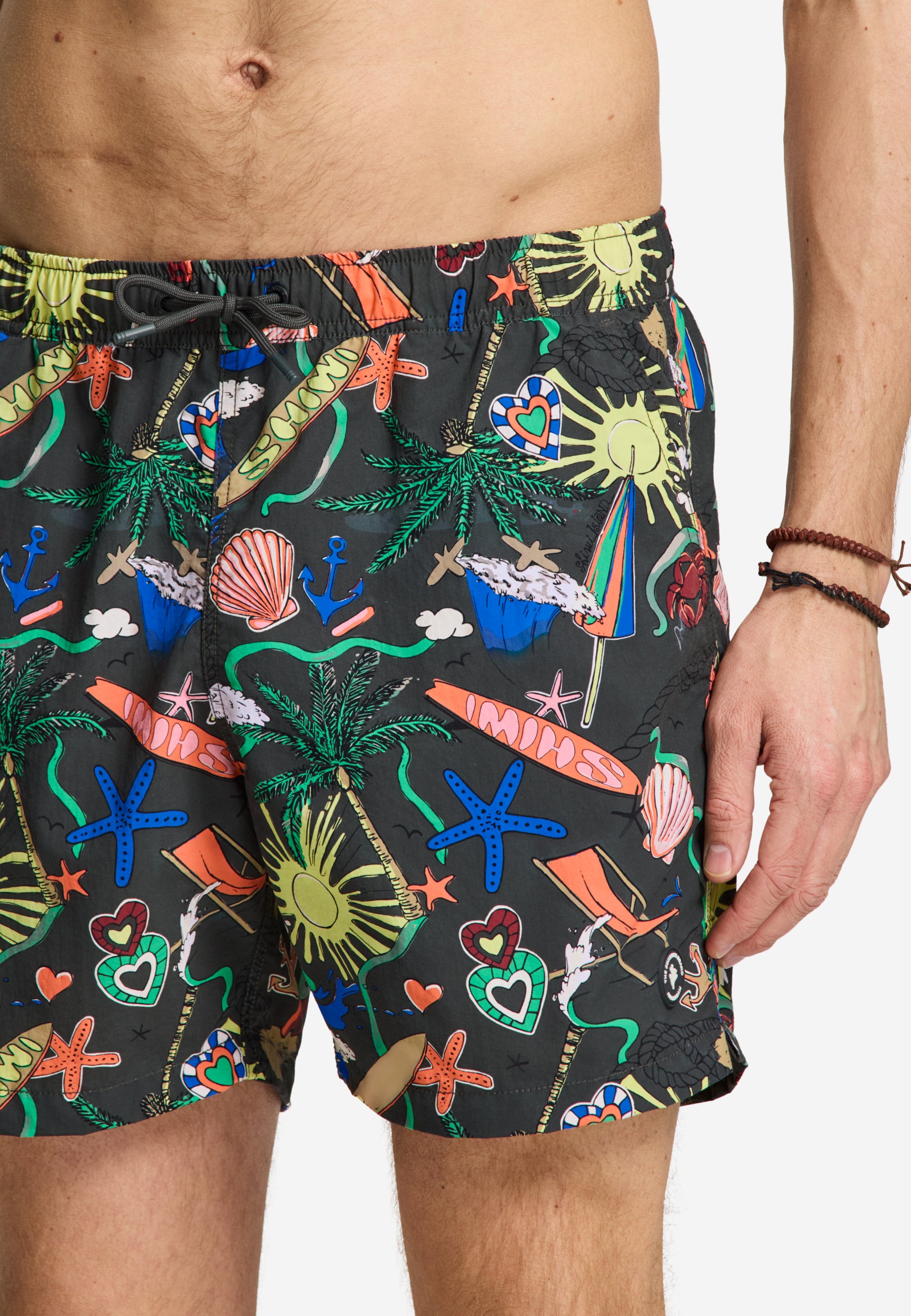 NATE QUICK DRY swim shorts shiwi scène | black cove