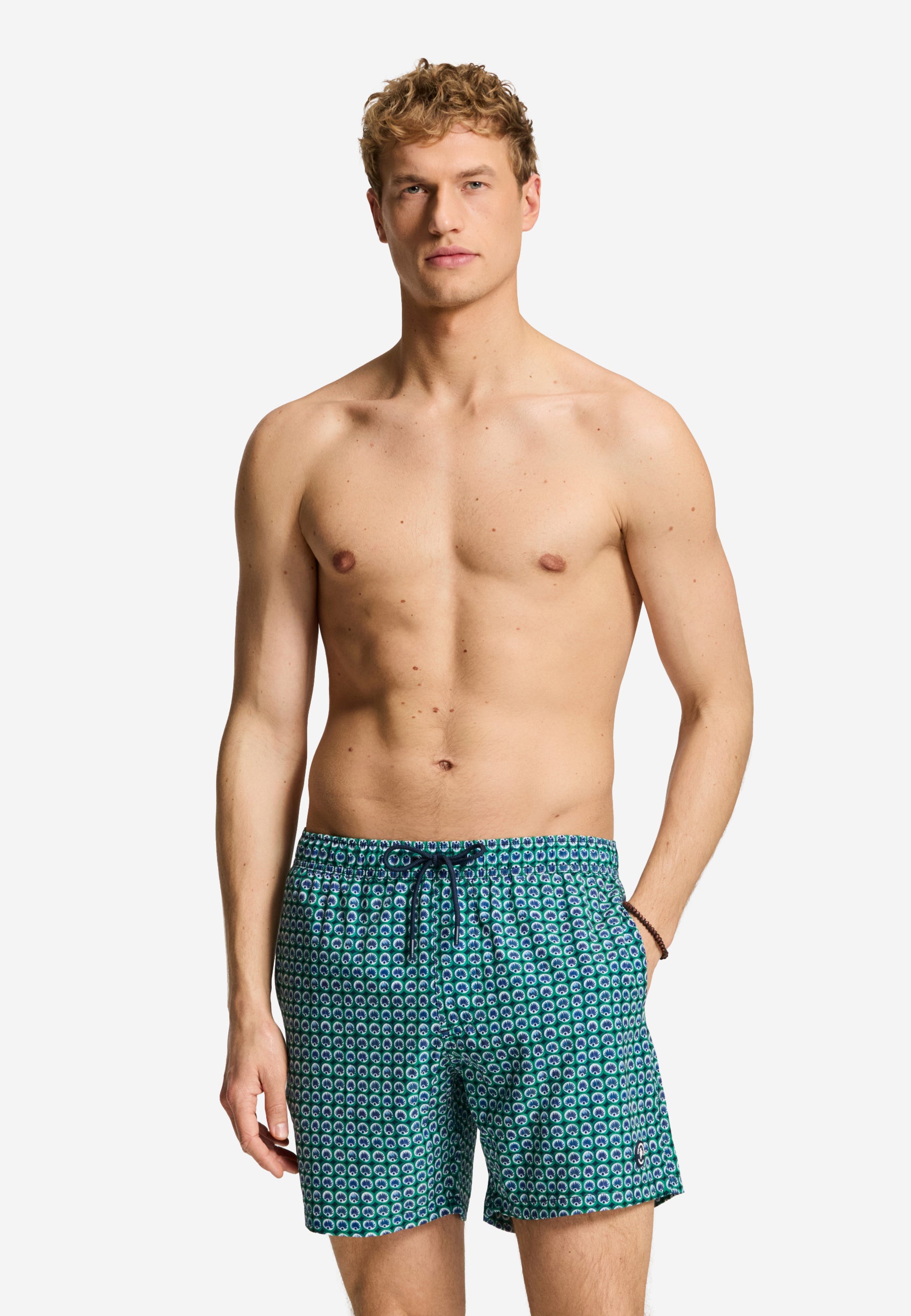 SCOTT STRETCH swim shorts batik lotus | green canopy