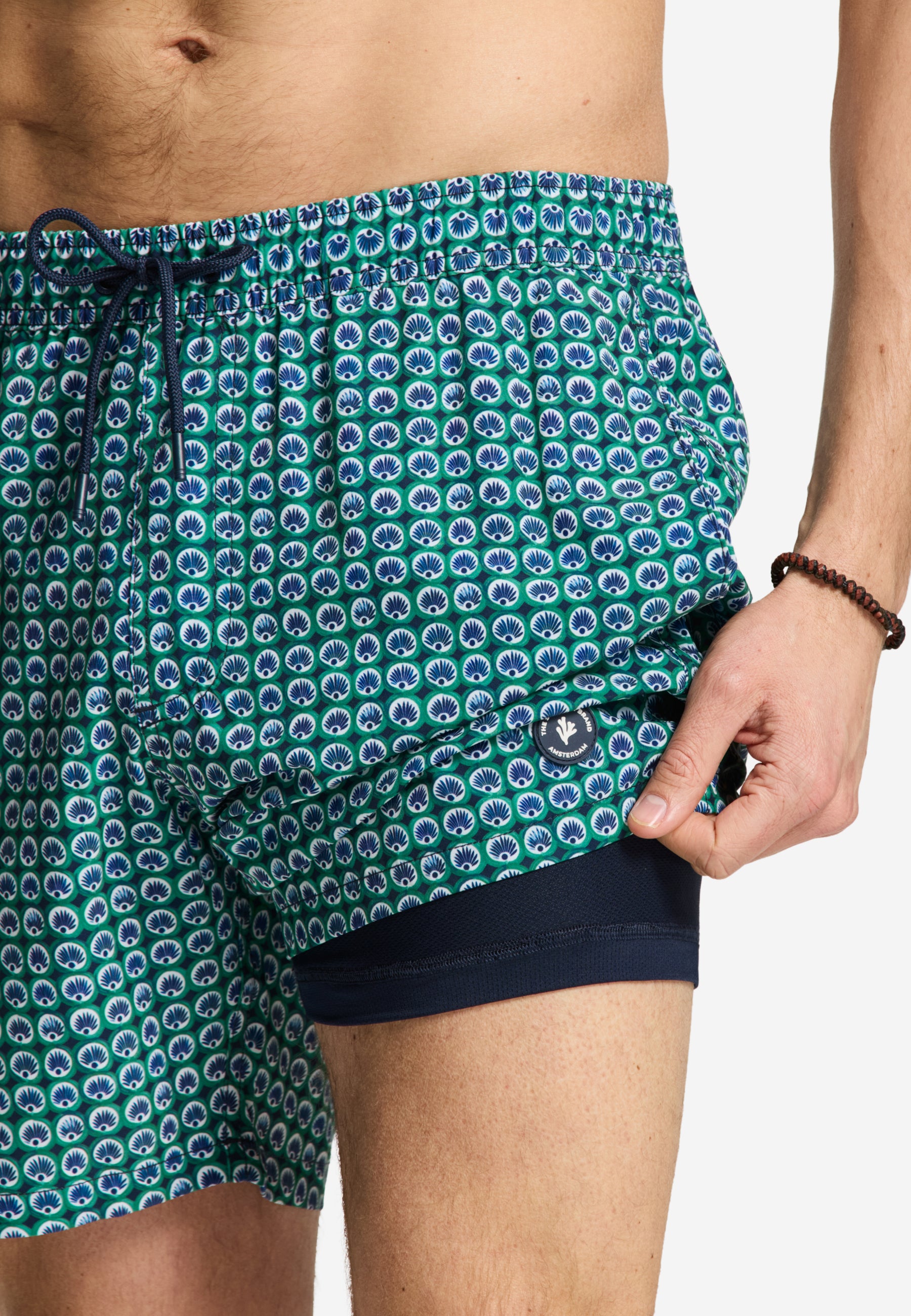 SCOTT STRETCH swim shorts batik lotus | green canopy