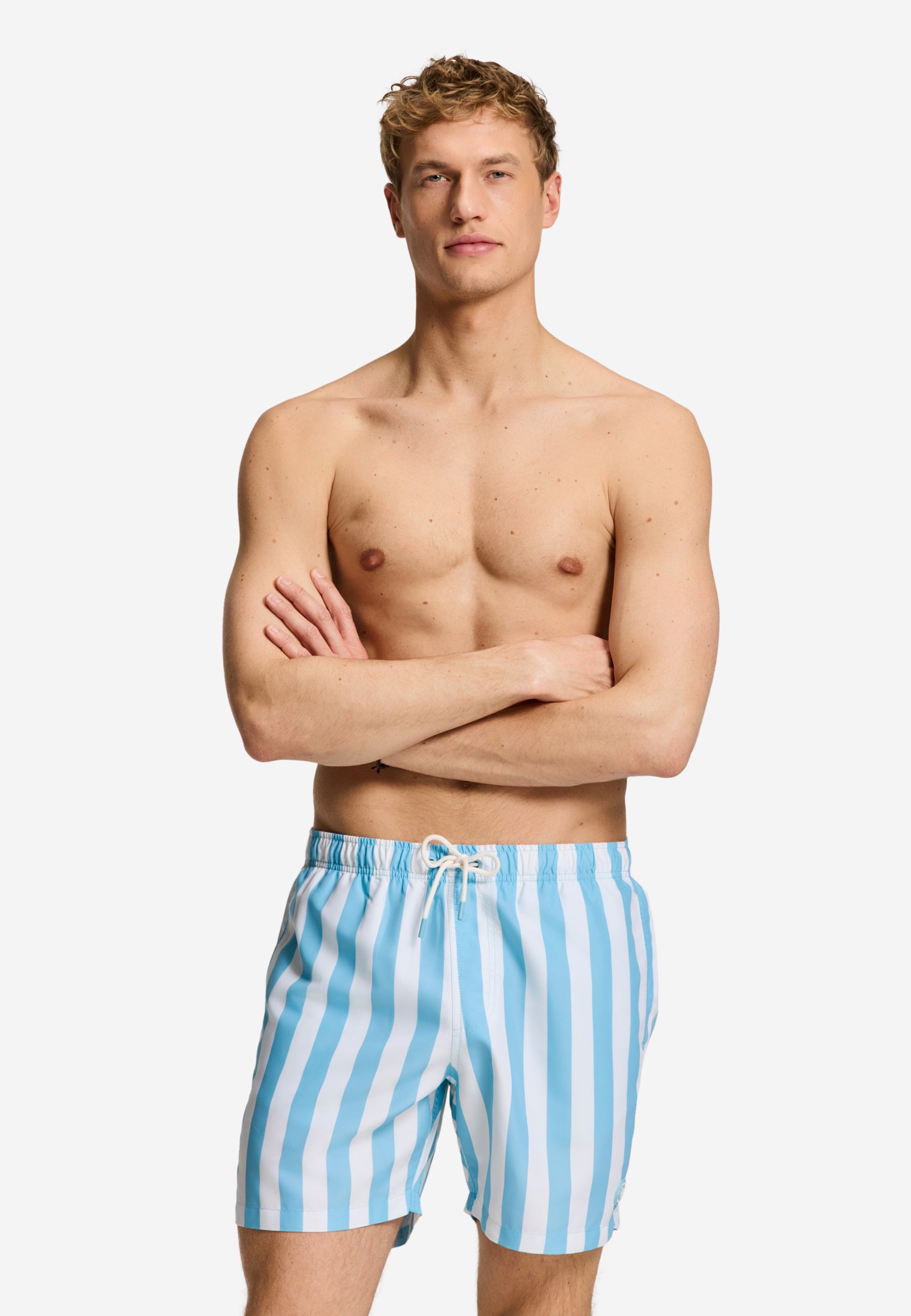MAC swim shorts broad stripe | blue sky