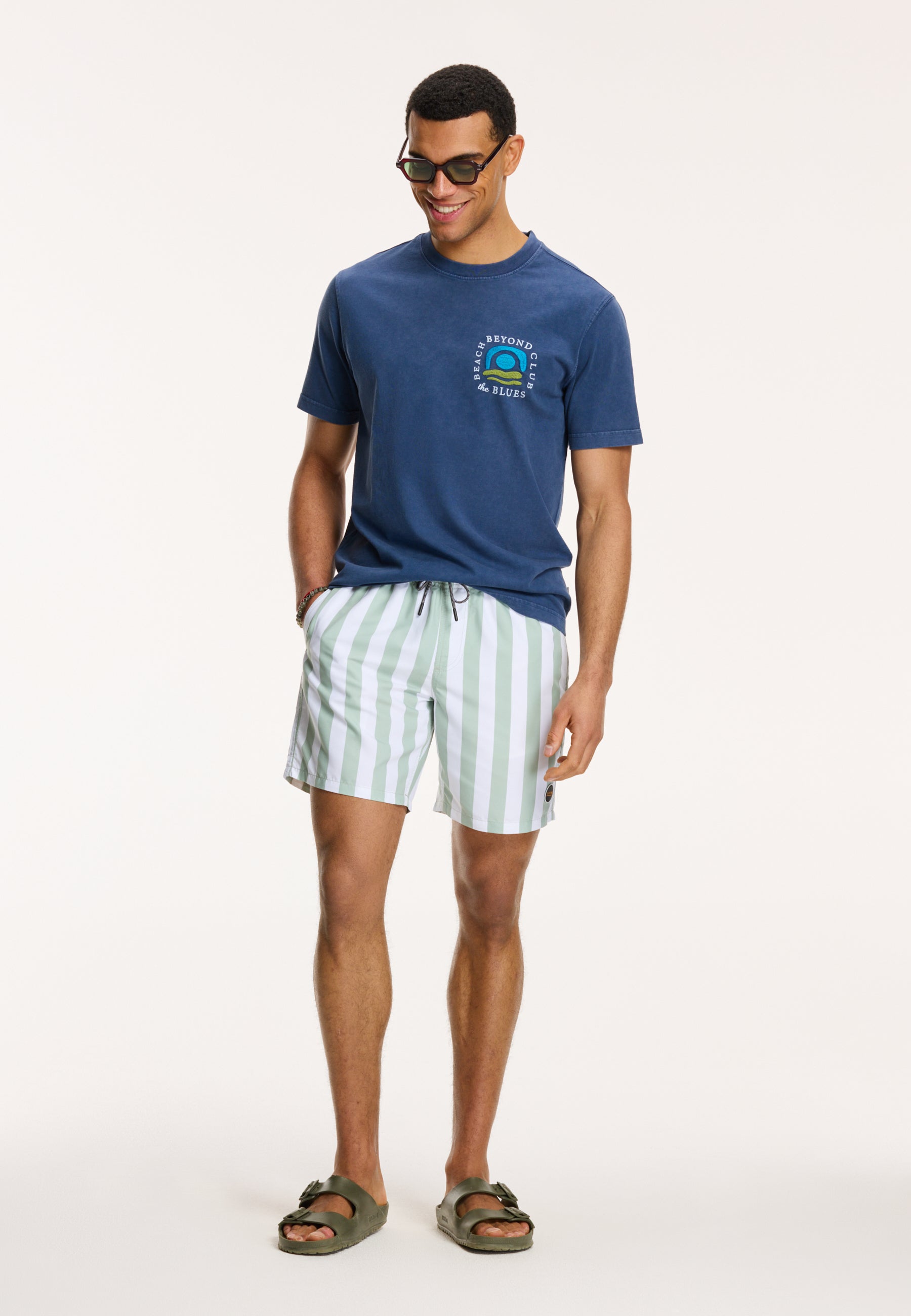 men swimshort broad stripe