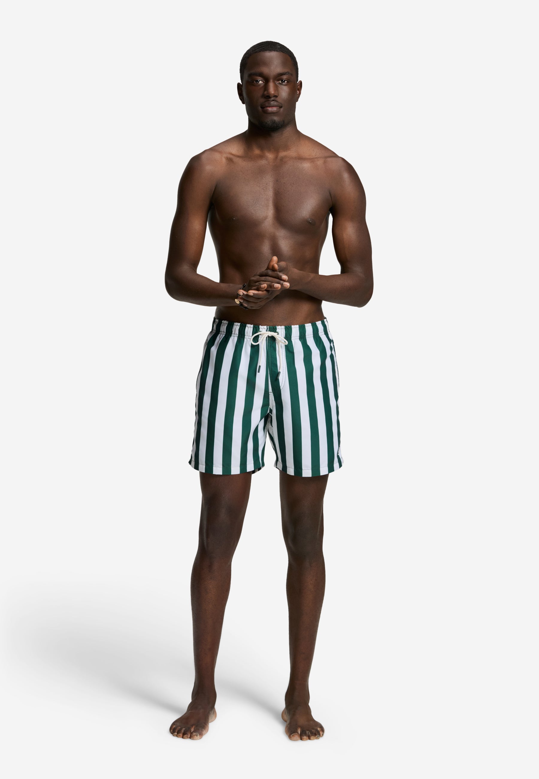 MAC zwembroek broad stripe | green leaf