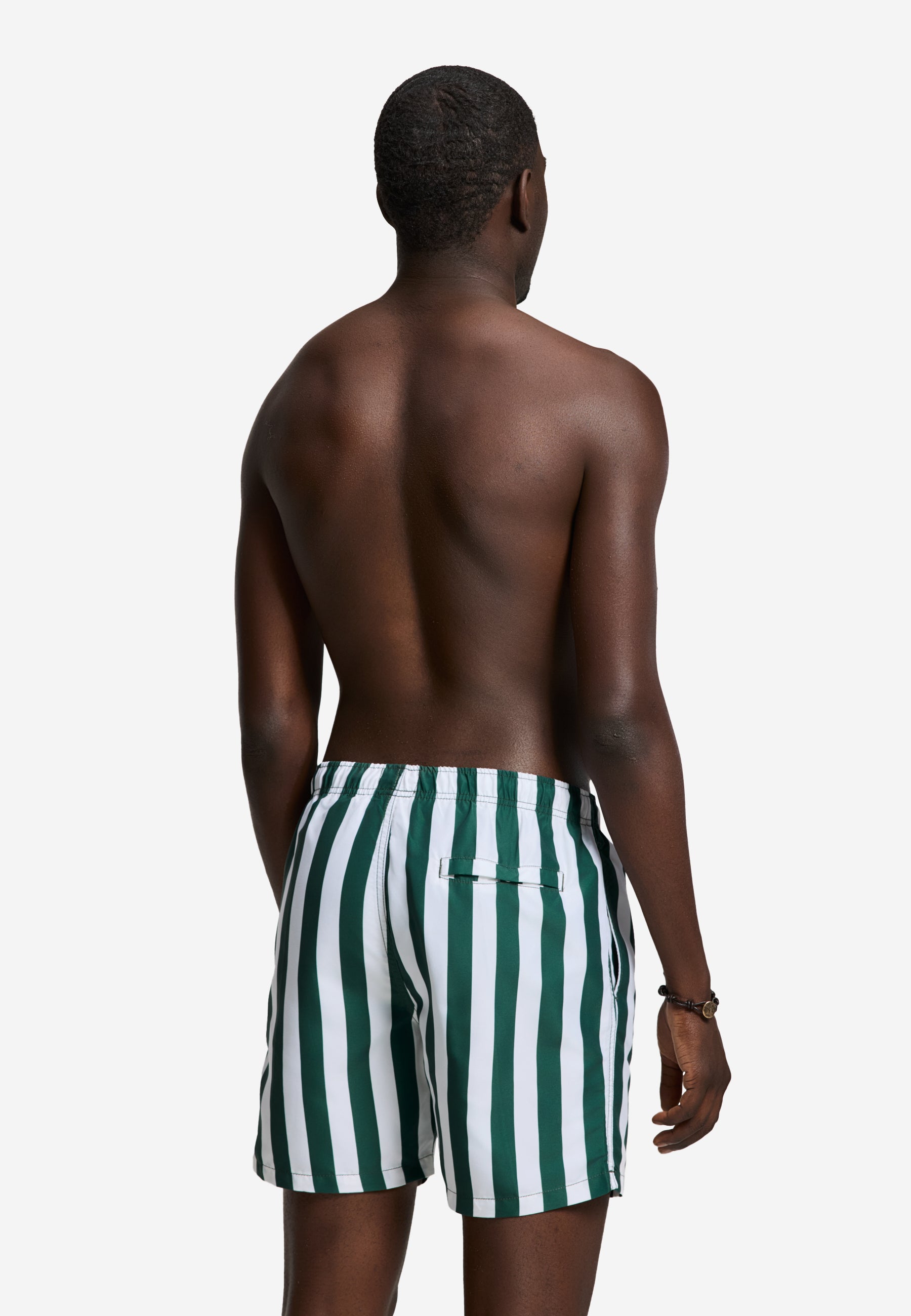 MAC zwembroek broad stripe | green leaf