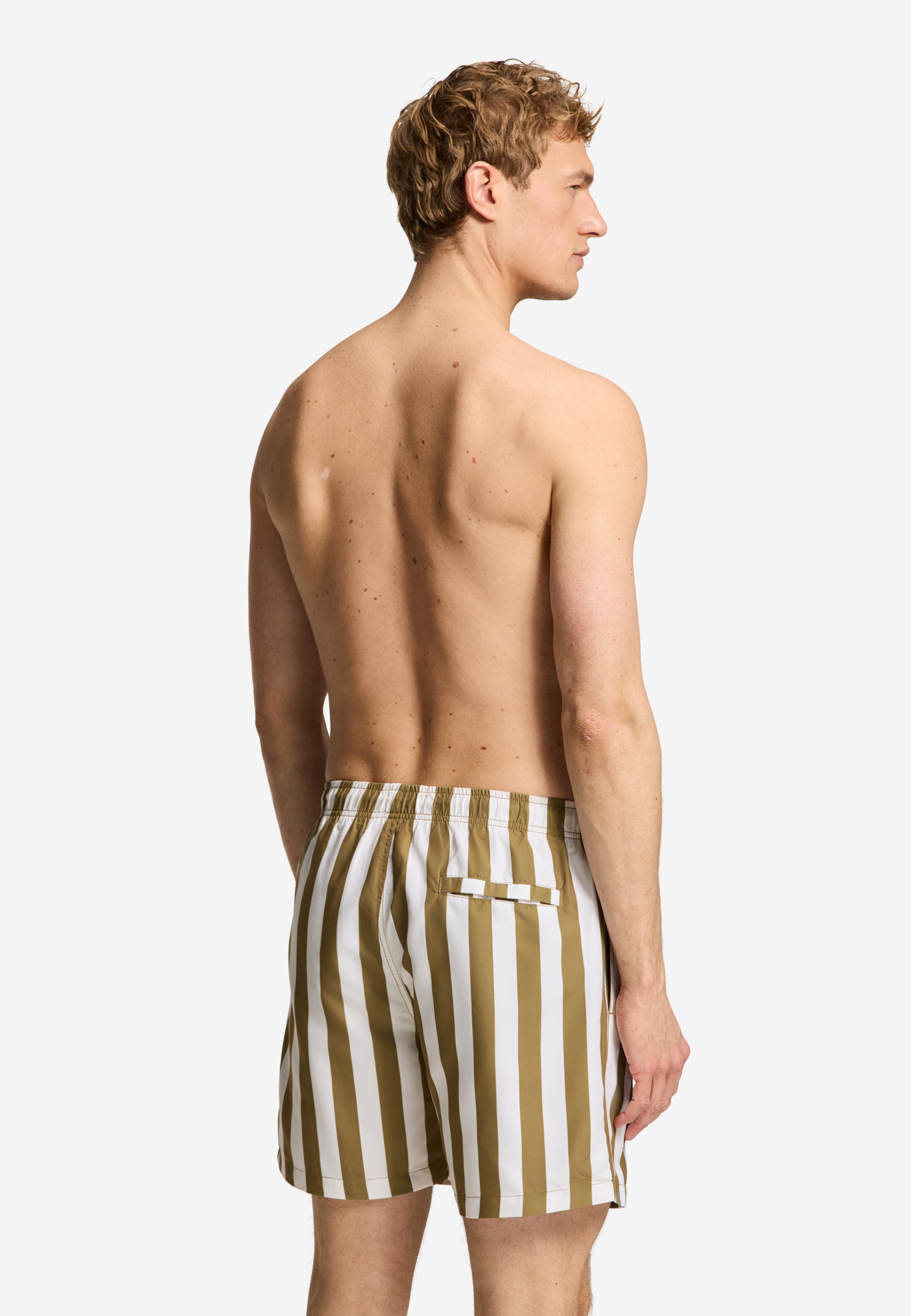 MAC swim shorts broad stripe | brown hazelnut