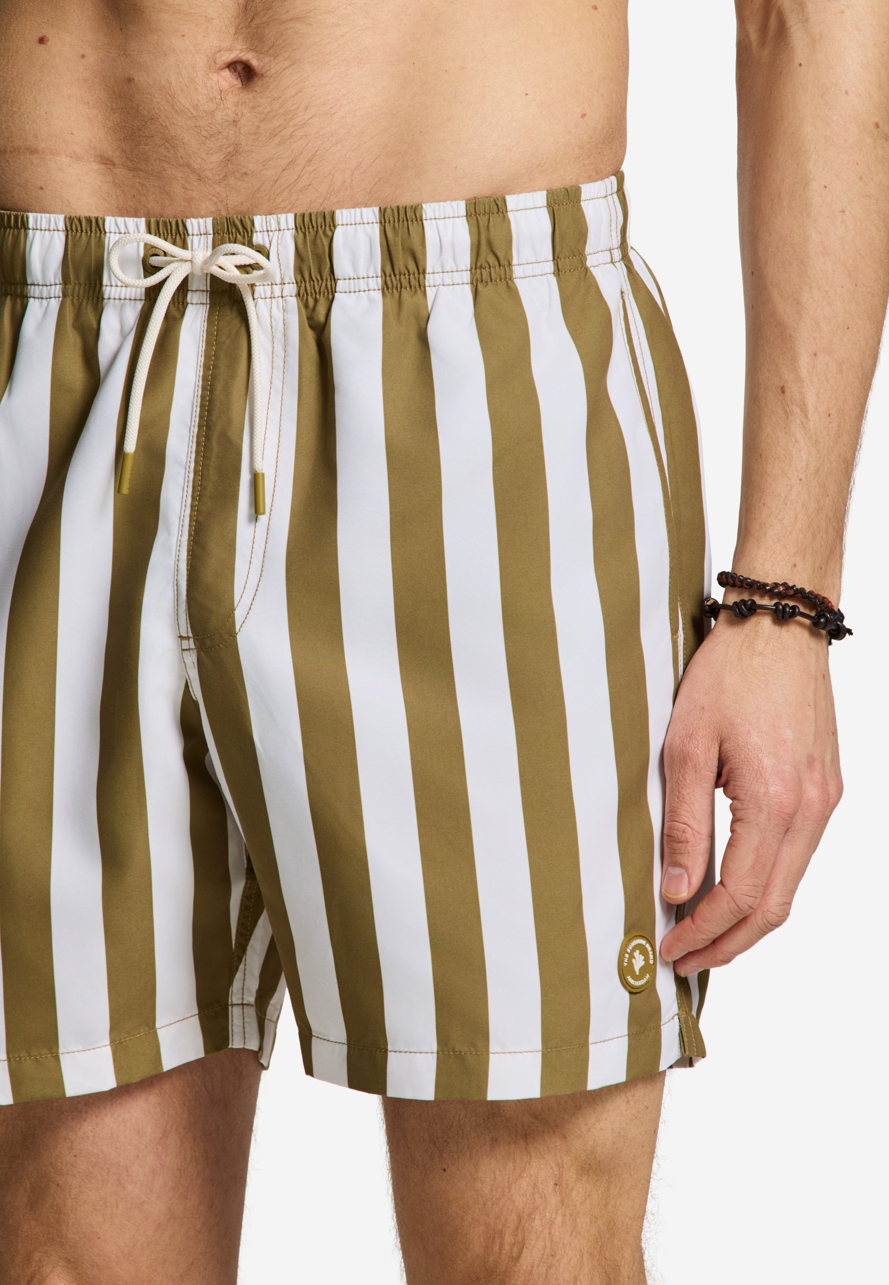 MAC swim shorts broad stripe | brown hazelnut