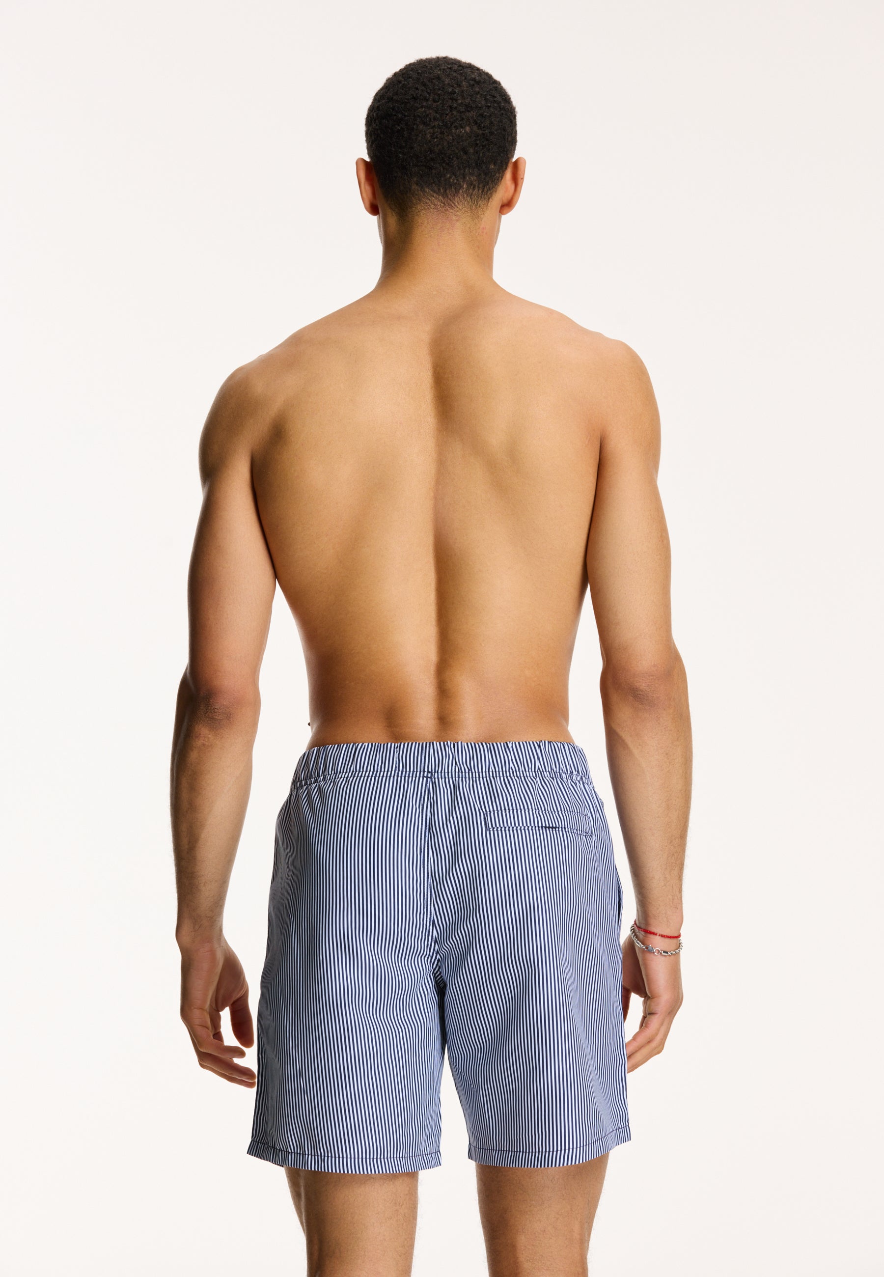 men swim shorts skinny stripe