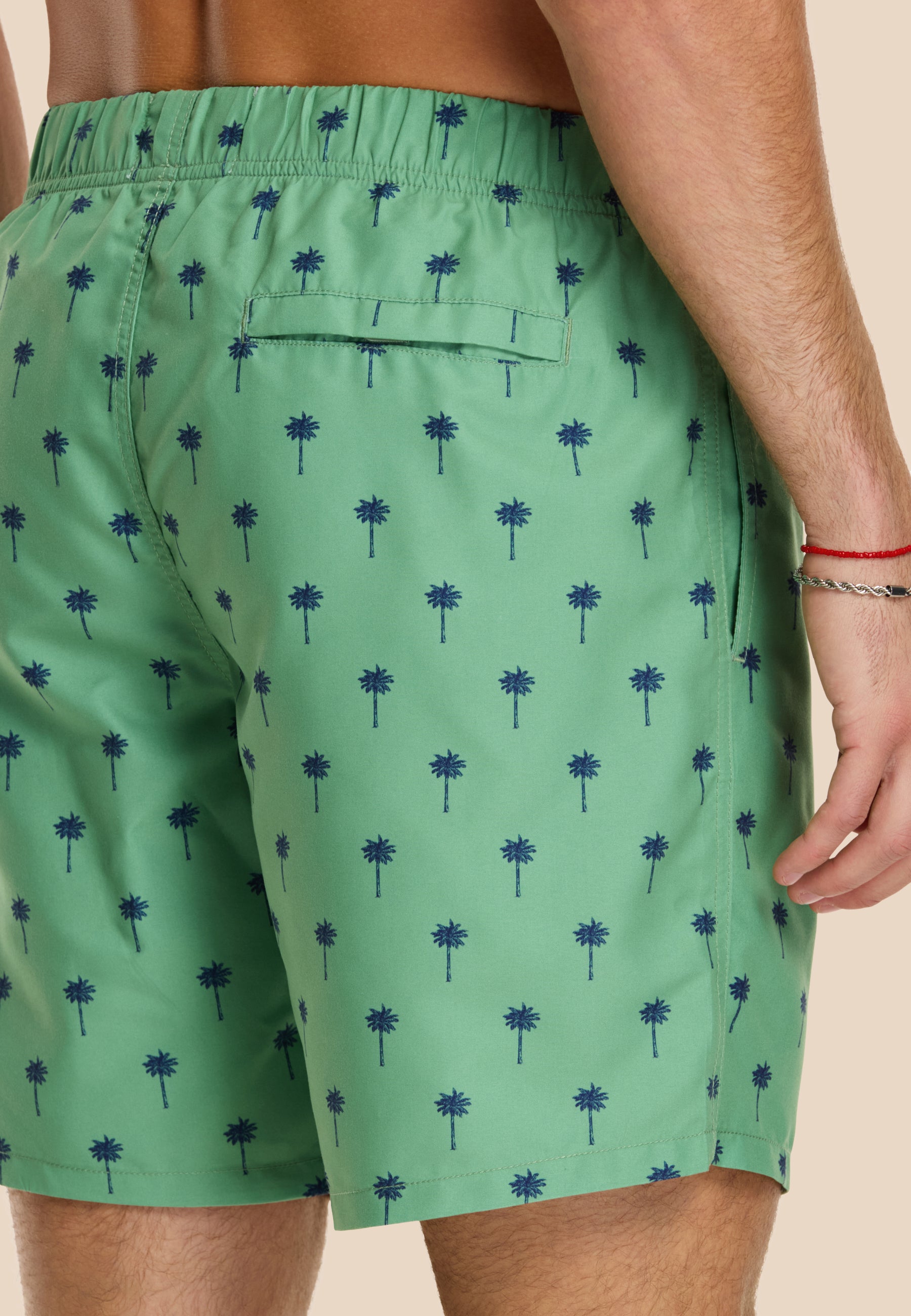 Swim shorts shiwi scratch palm | sage green